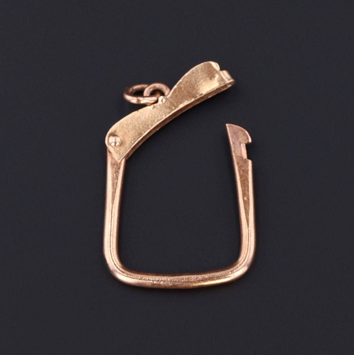 Charm Holder | 14k Gold Pendant or Charm Holder - Trademark Antiques