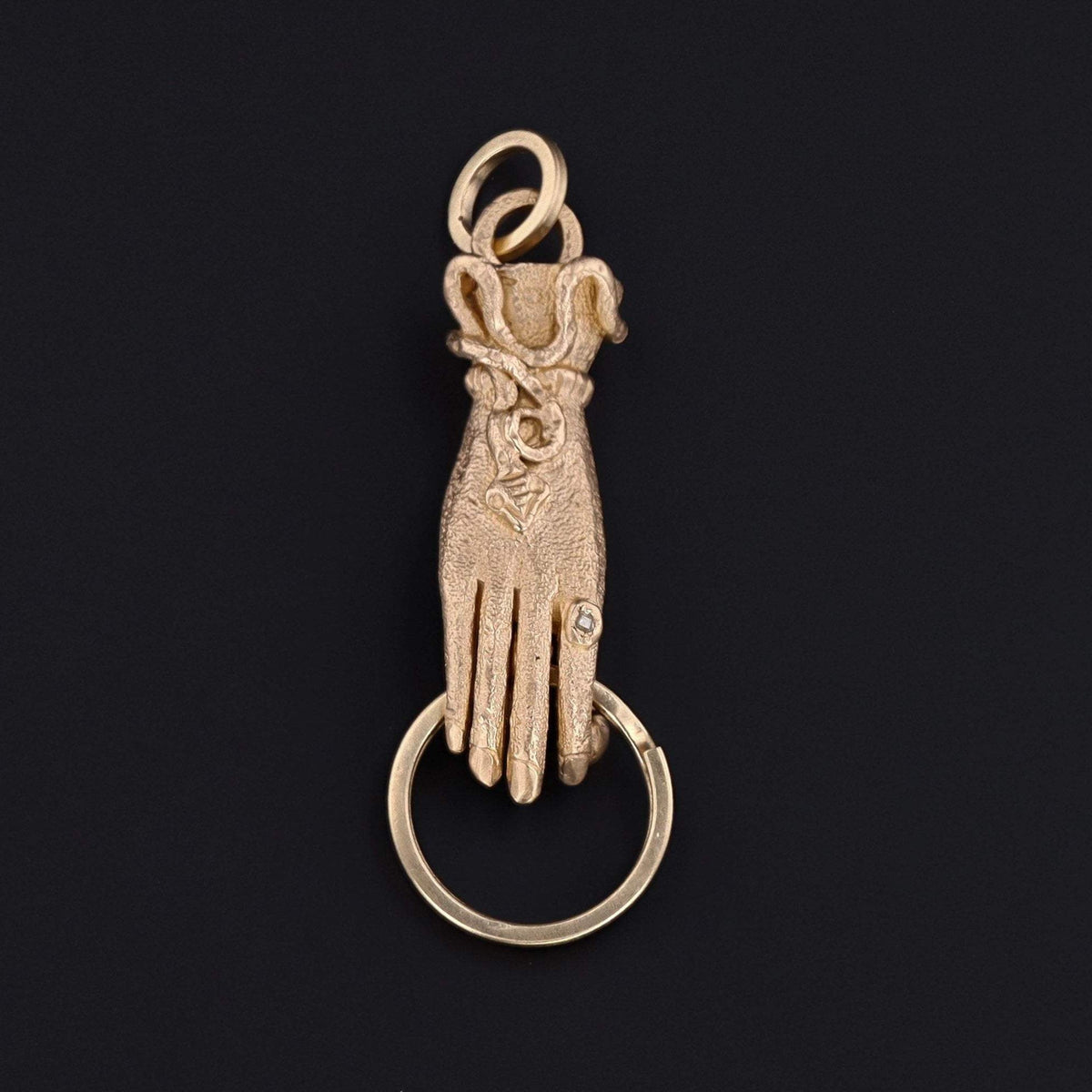 Charm Holder | 14k Gold Pendant or Charm Holder - Trademark Antiques