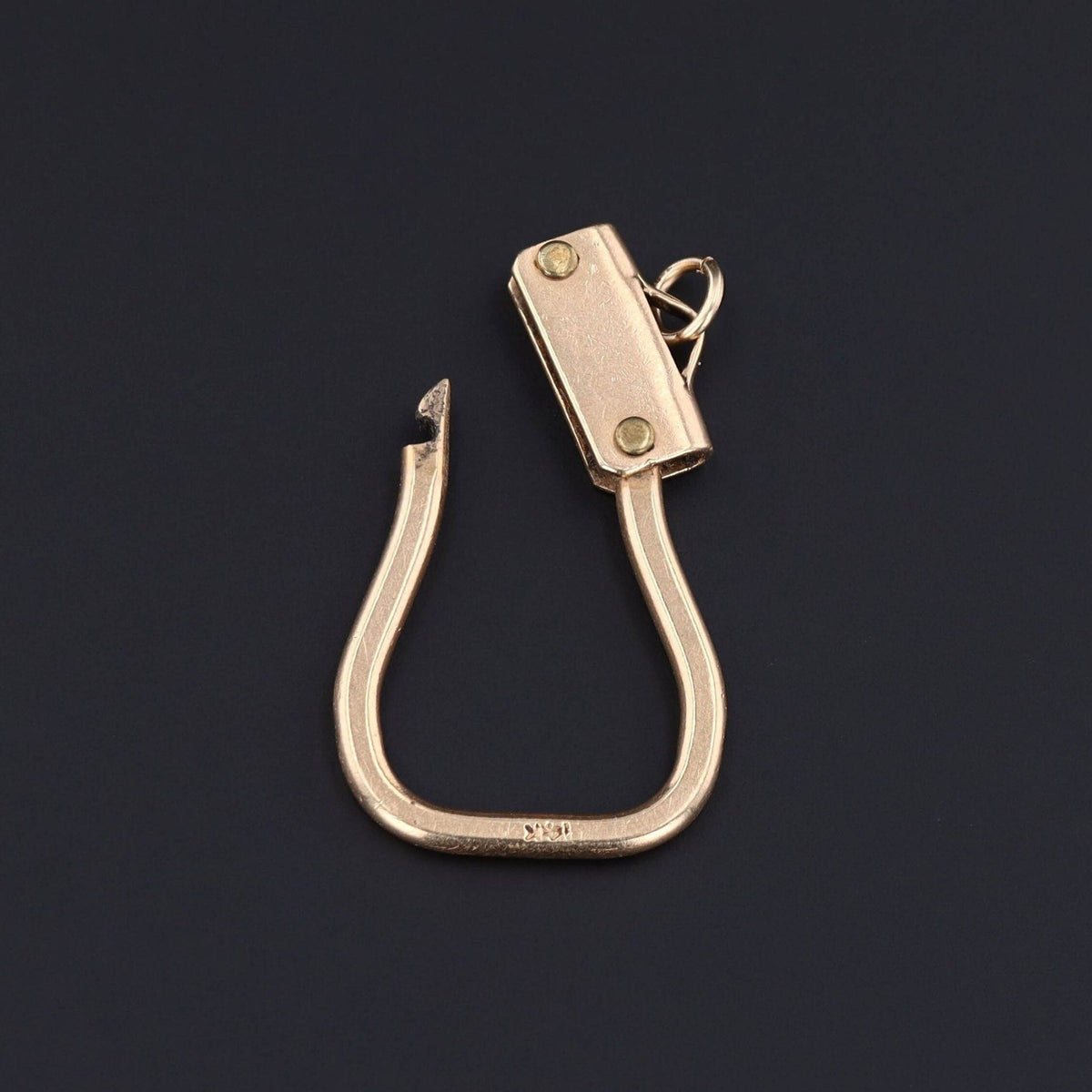 Charm Holder | 14k Gold Pendant or Charm Holder - Trademark Antiques