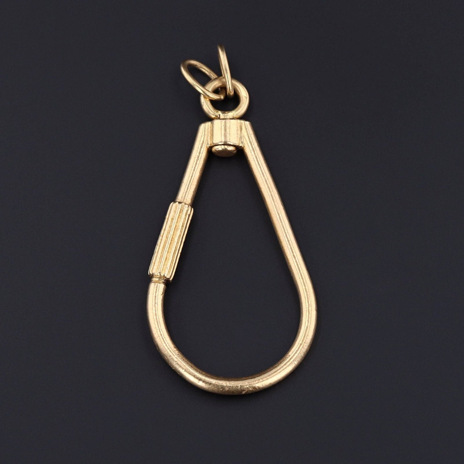 Charm Holder | 18k Gold Pendant or Charm Holder - Trademark Antiques