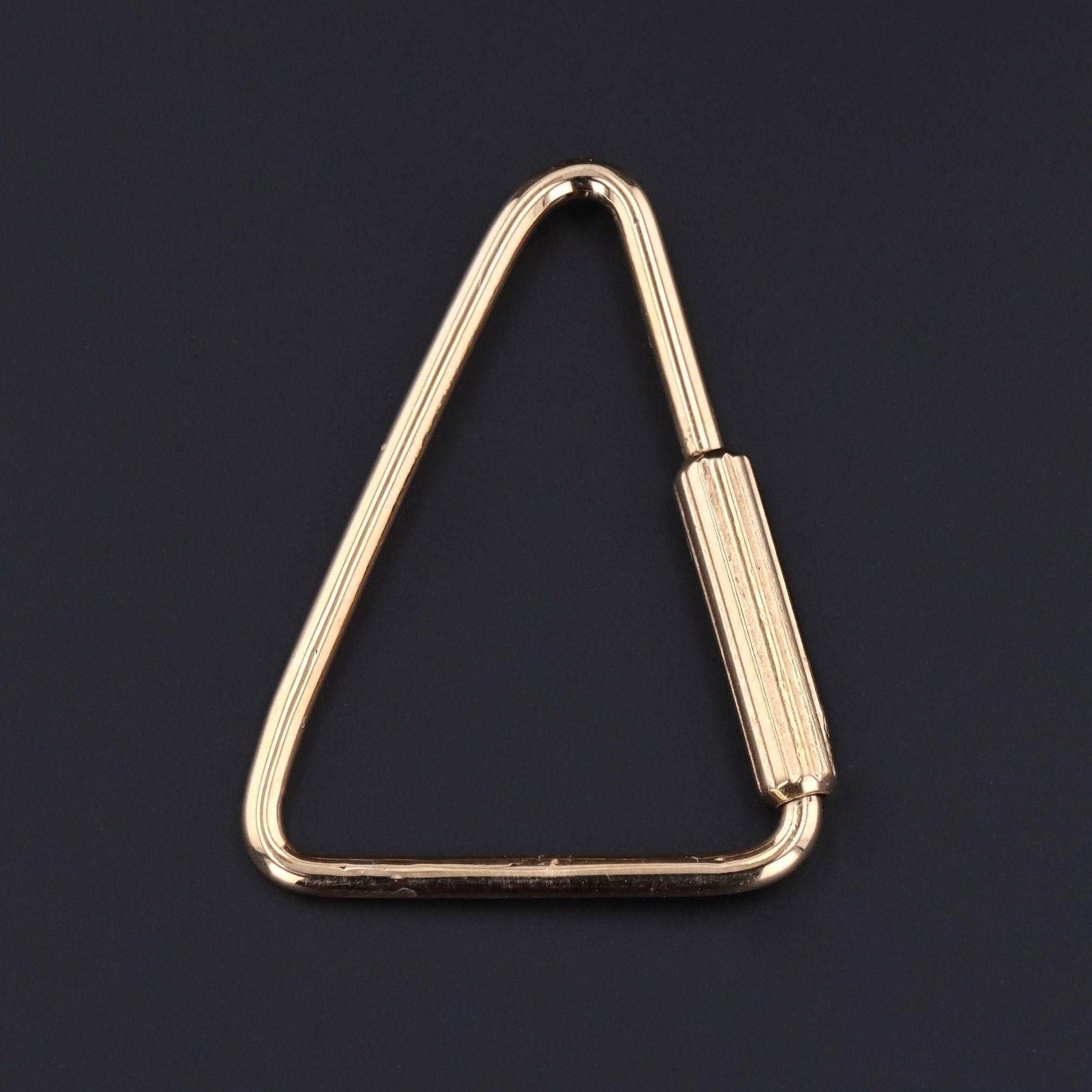 Charm Holder | 18k Gold Pendant or Charm Holder - Trademark Antiques