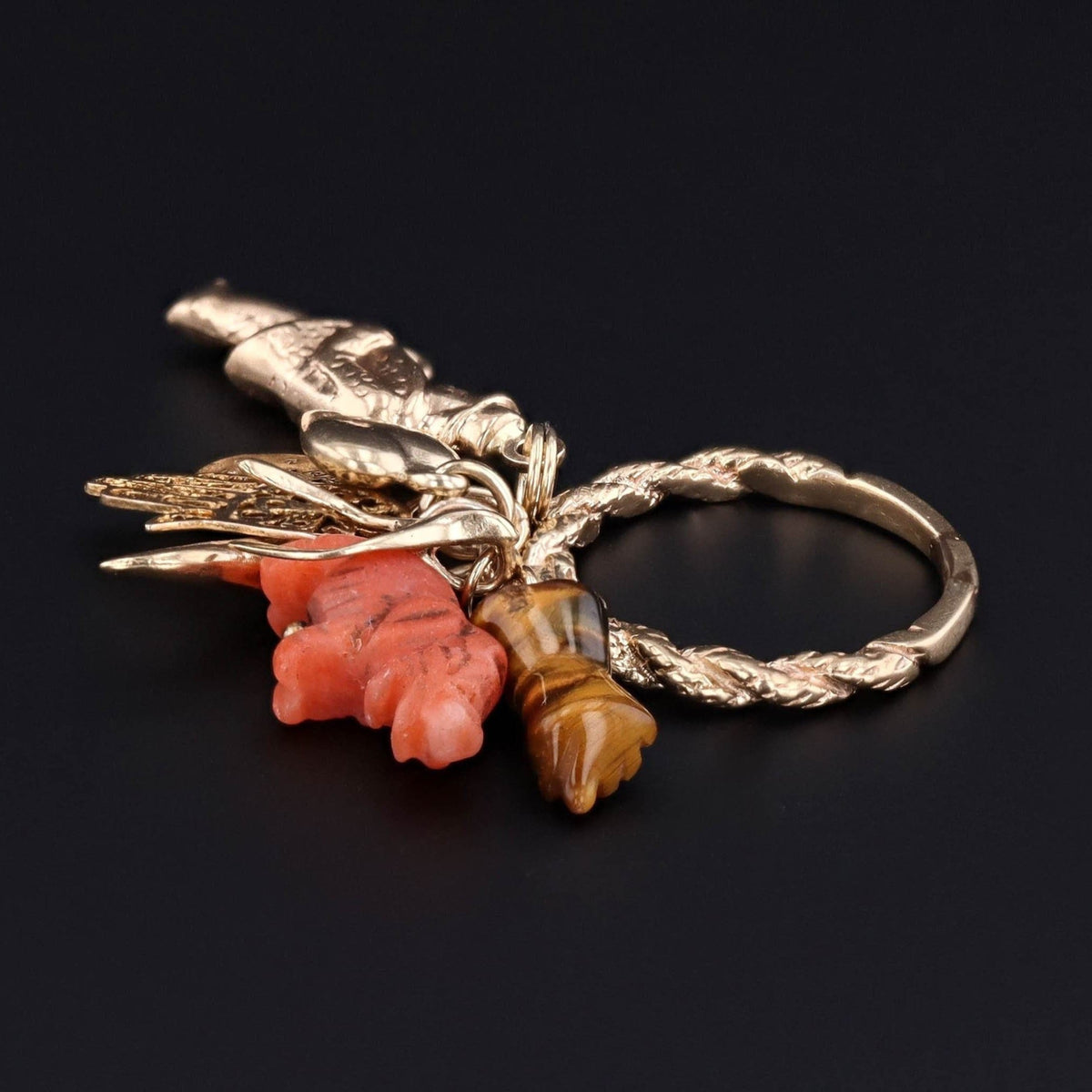 Charm Ring | Vintage Charm Ring - Trademark Antiques