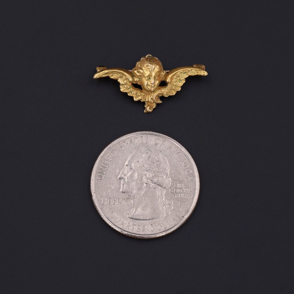 Cherub Brooch | Angel Pin - Trademark Antiques