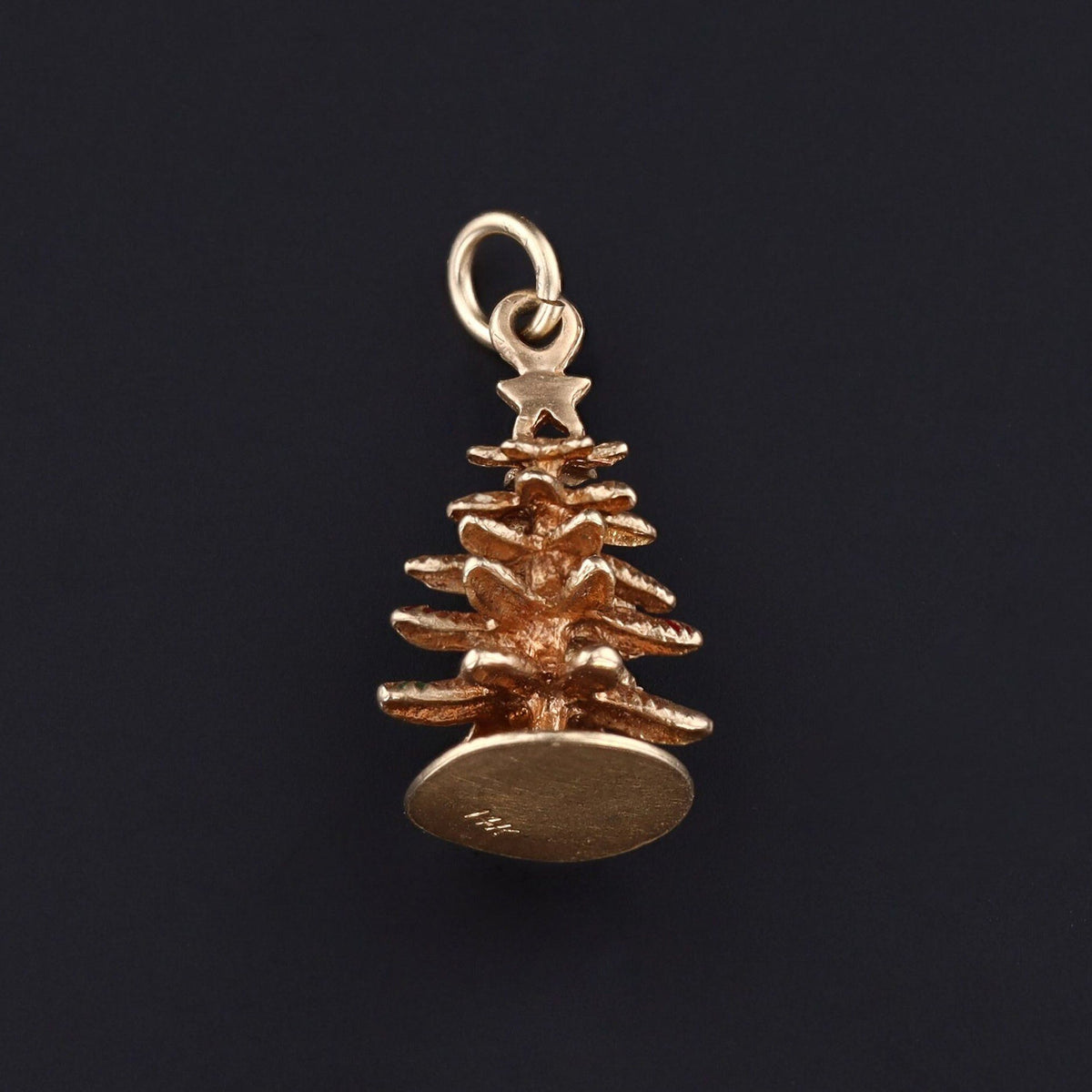 Christmas Tree Charm | 14k Vintage Charm - Trademark Antiques
