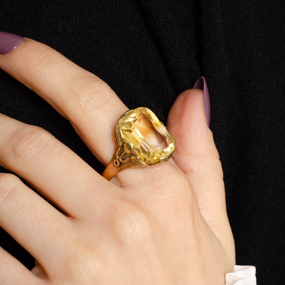 Citrine Ring | Vintage Ring - Trademark Antiques
