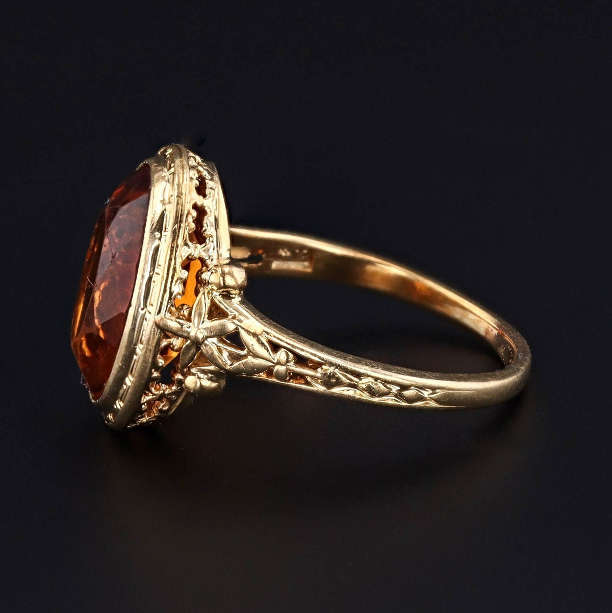 Citrine Ring | Vintage Ring - Trademark Antiques