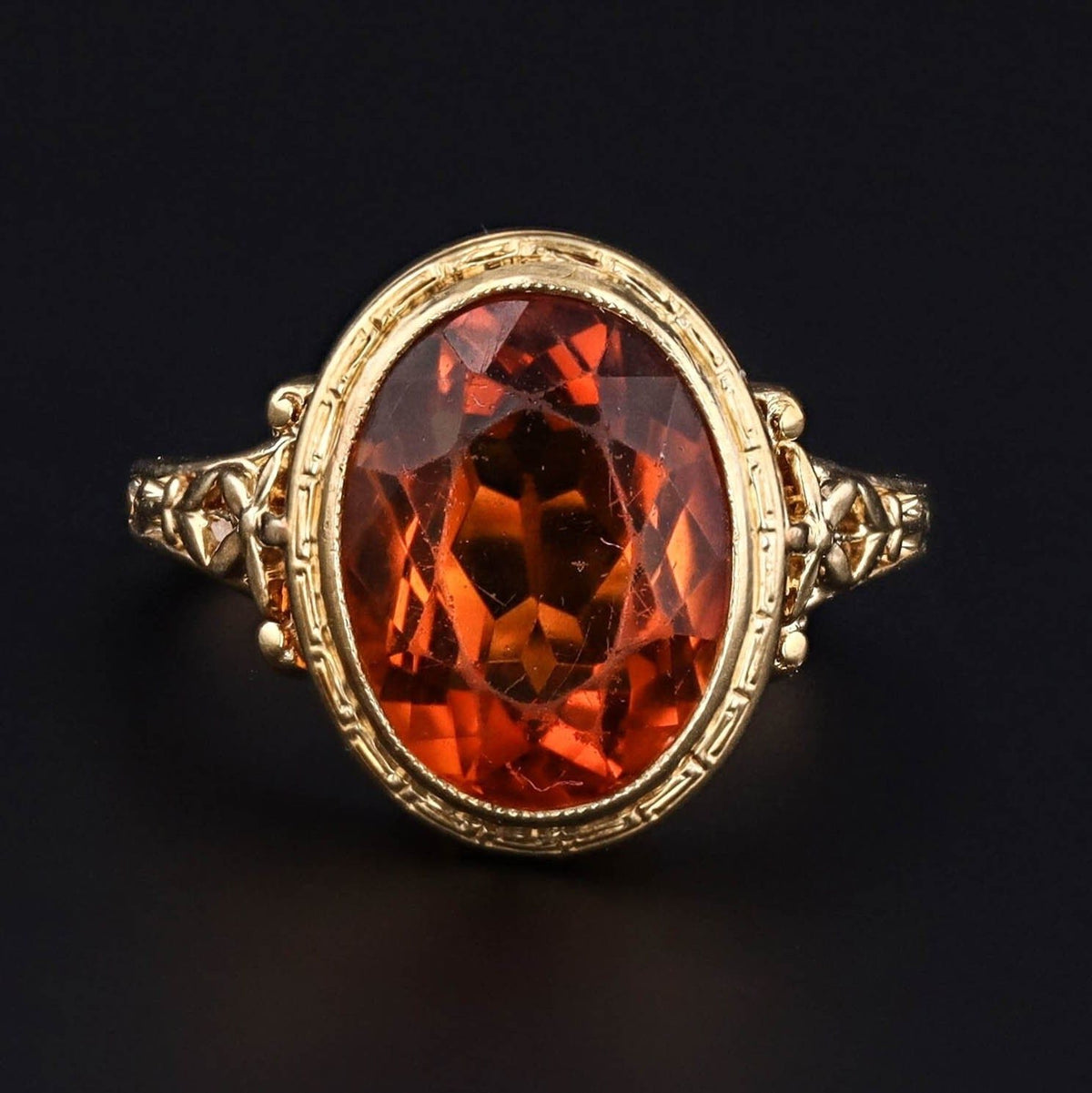 Citrine Ring | Vintage Ring - Trademark Antiques