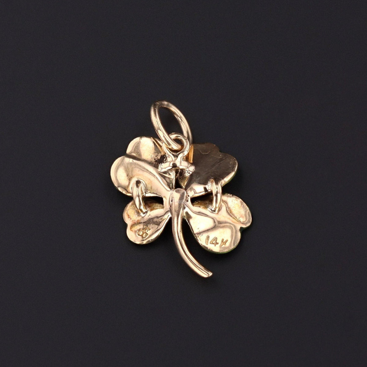 Clover Charm | Antique Clover Charm - Trademark Antiques