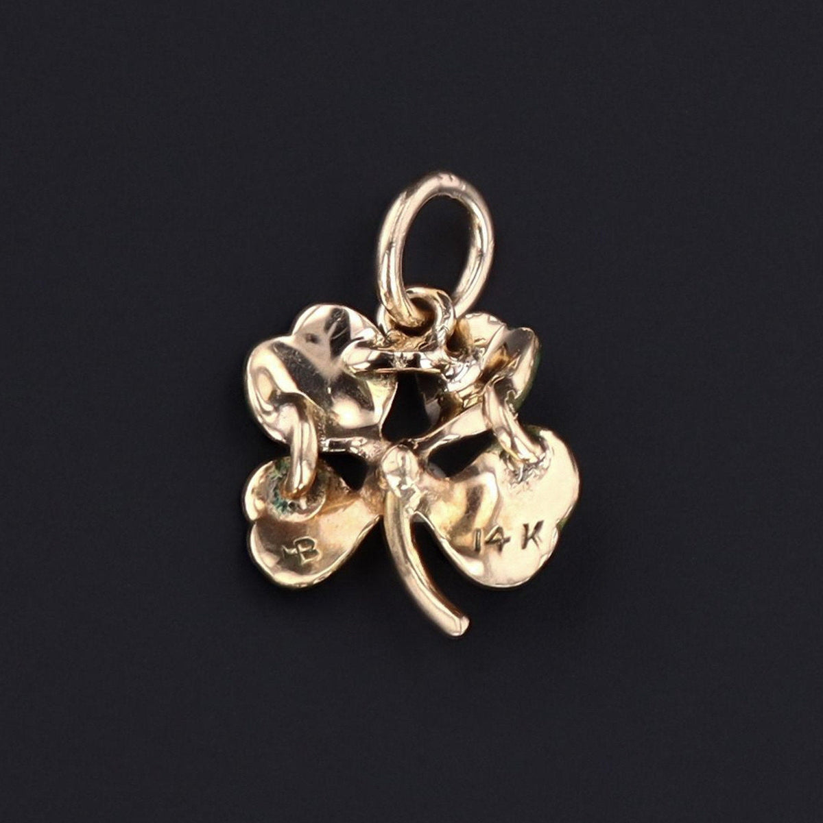 Clover Charm | Antique Clover Charm - Trademark Antiques