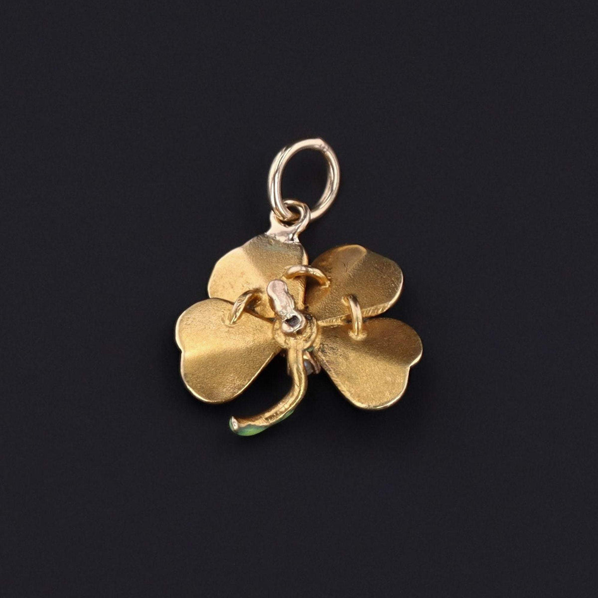 Clover Charm | Antique Clover Charm - Trademark Antiques