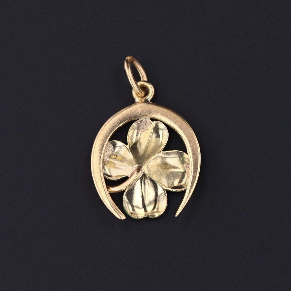 Clover Charm | Antique Clover Charm - Trademark Antiques