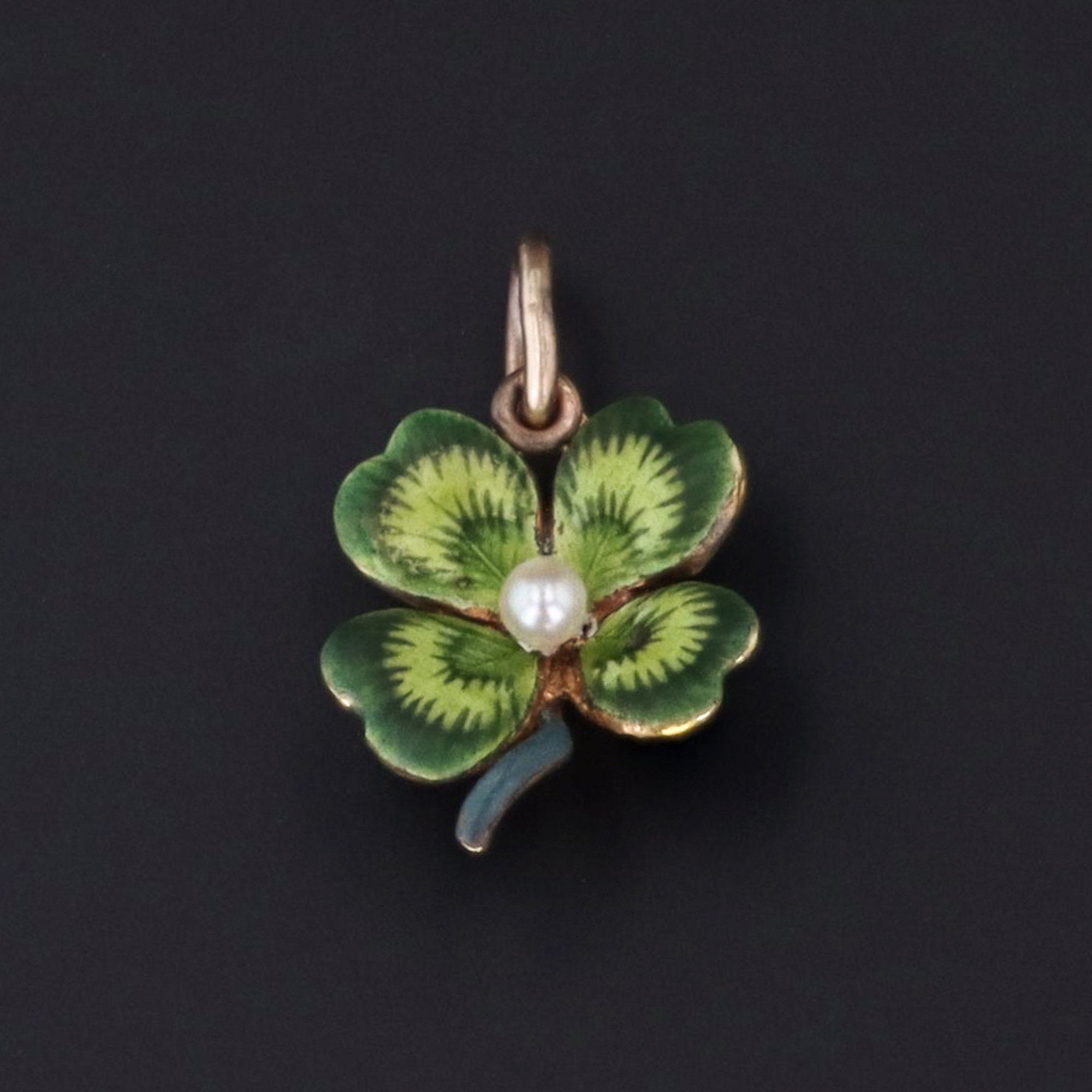 Clover Charm | Antique Clover Charm - Trademark Antiques