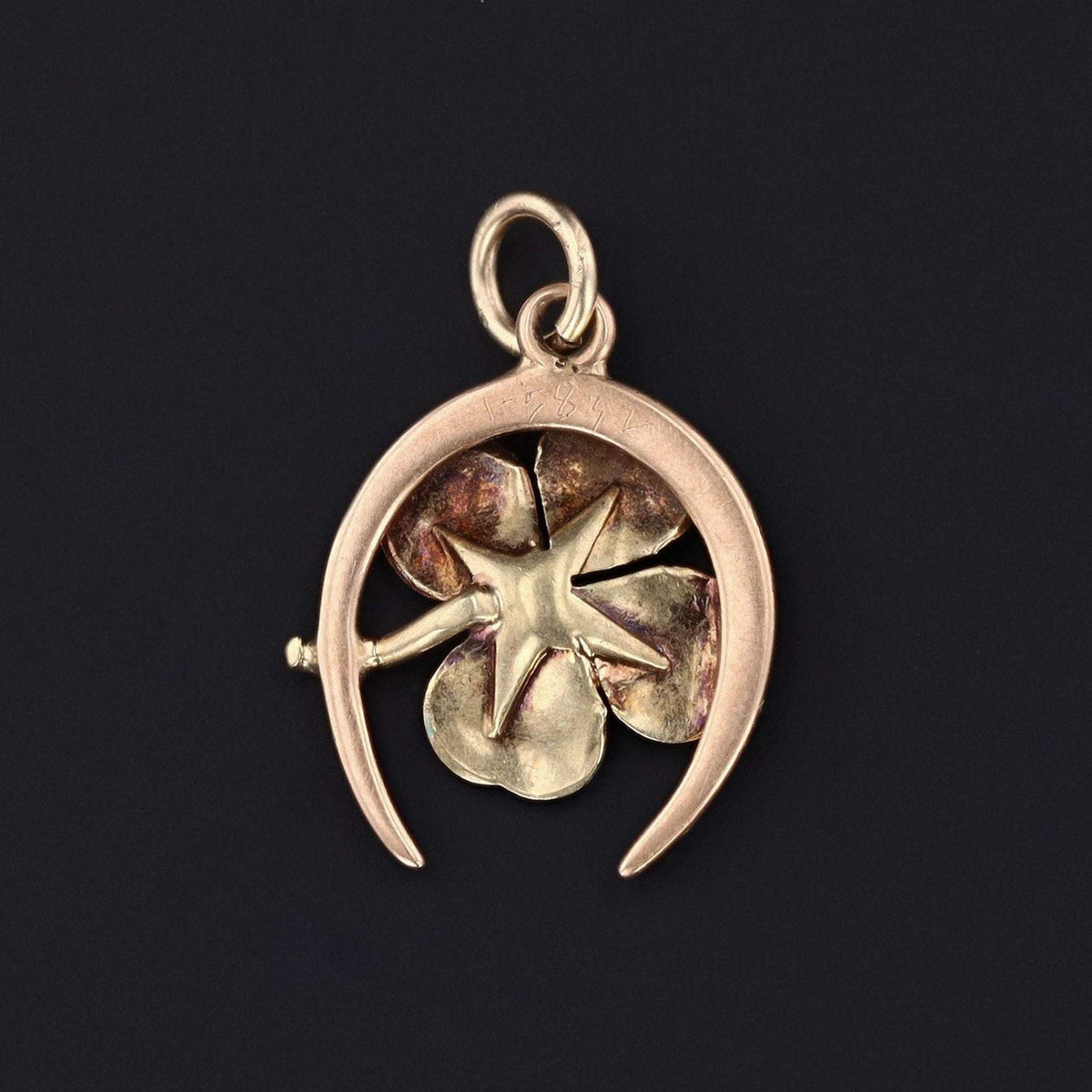 Clover Charm | Antique Clover Charm - Trademark Antiques