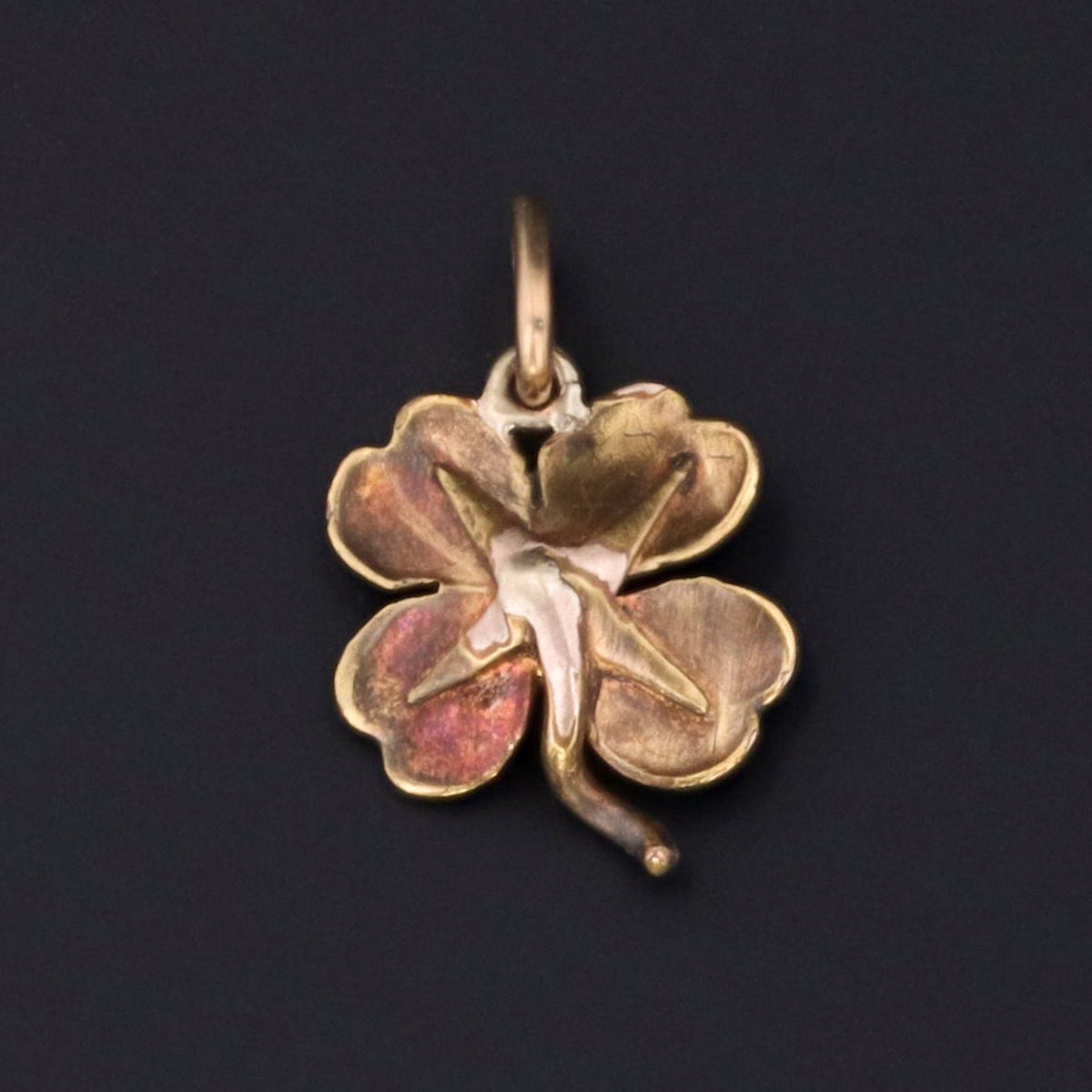 Clover Charm | Antique Clover Charm - Trademark Antiques