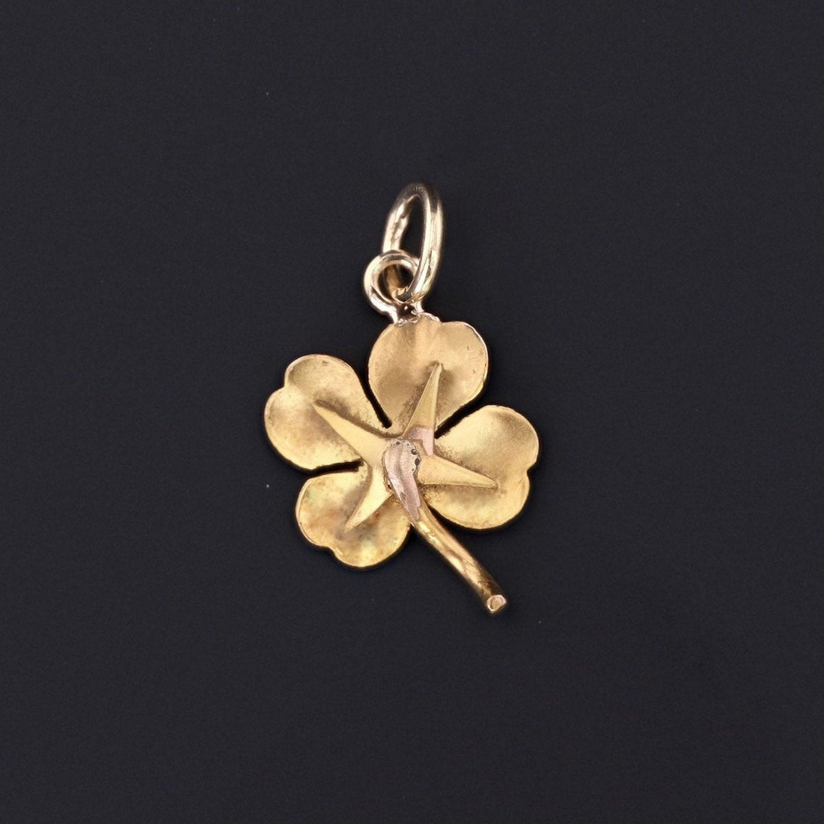 Clover Charm | Antique Clover Charm - Trademark Antiques