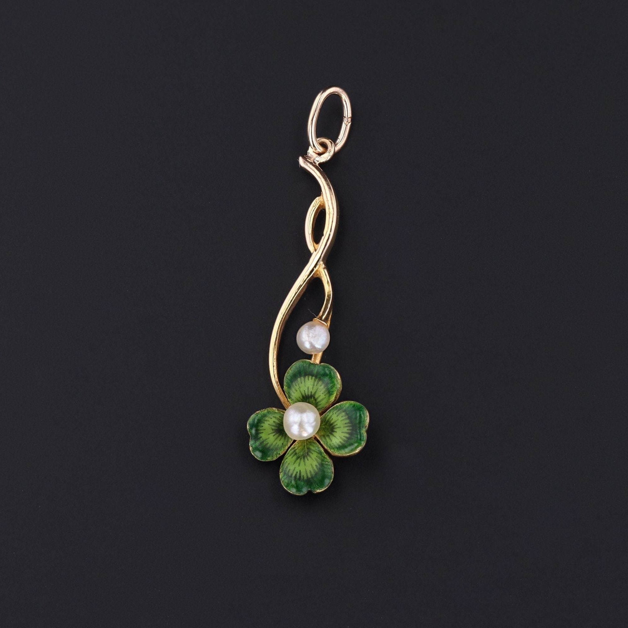 Clover Pendant | Antique Clover Pendant - Trademark Antiques