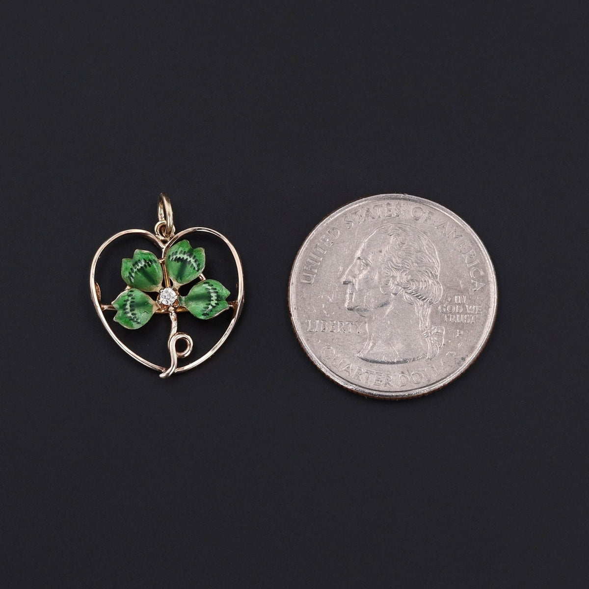 Clover Pendant | Heart Pendant - Trademark Antiques