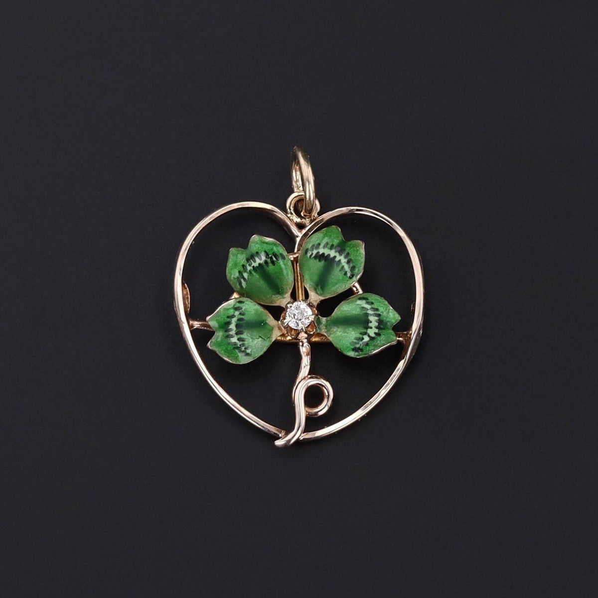 Clover Pendant | Heart Pendant - Trademark Antiques