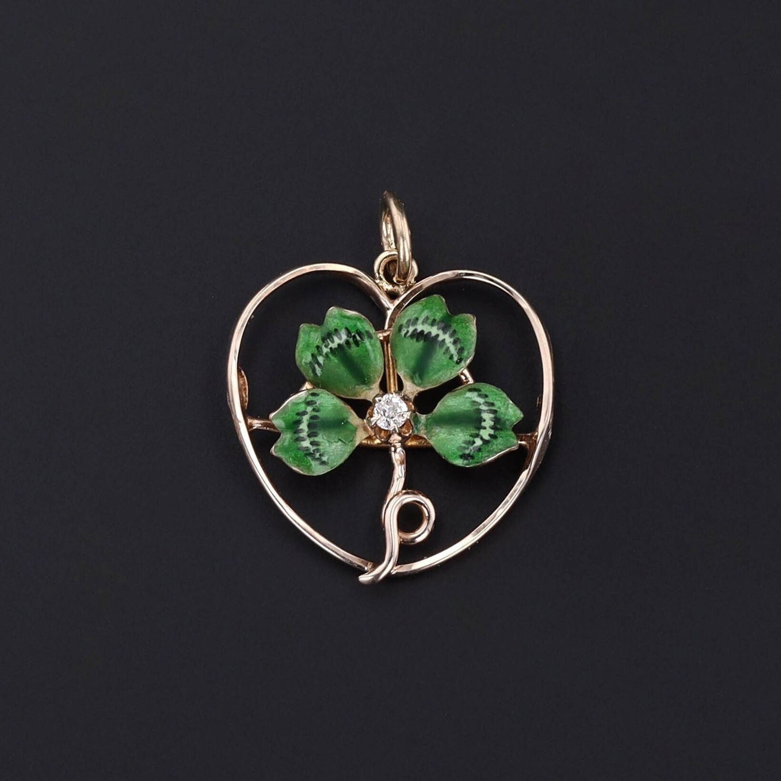 Clover Pendant | Heart Pendant - Trademark Antiques