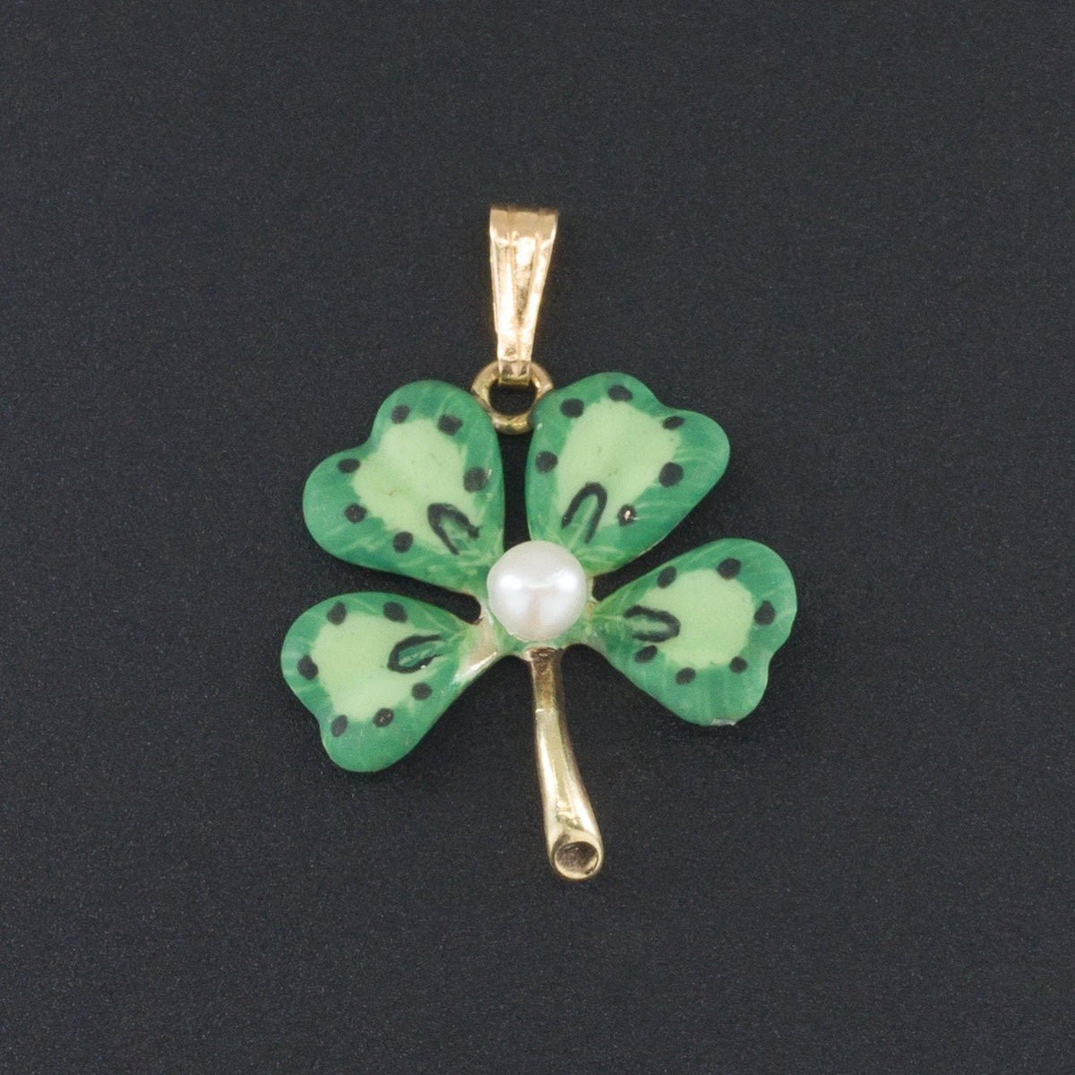 Clover Pendant | Vintage Clover Pendant - Trademark Antiques