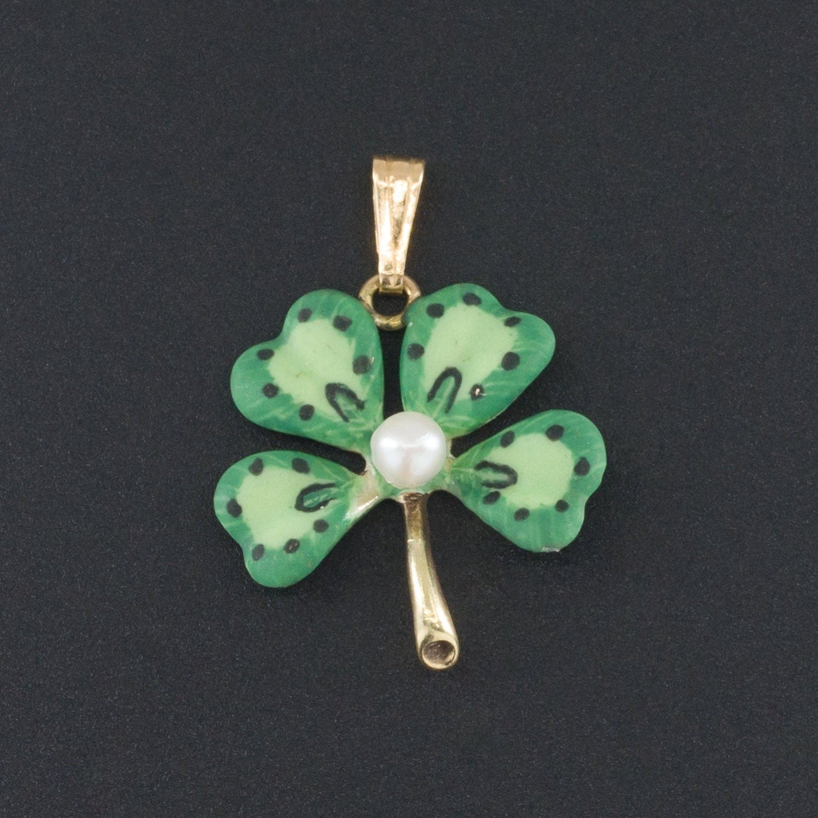 Clover Pendant | Vintage Clover Pendant - Trademark Antiques