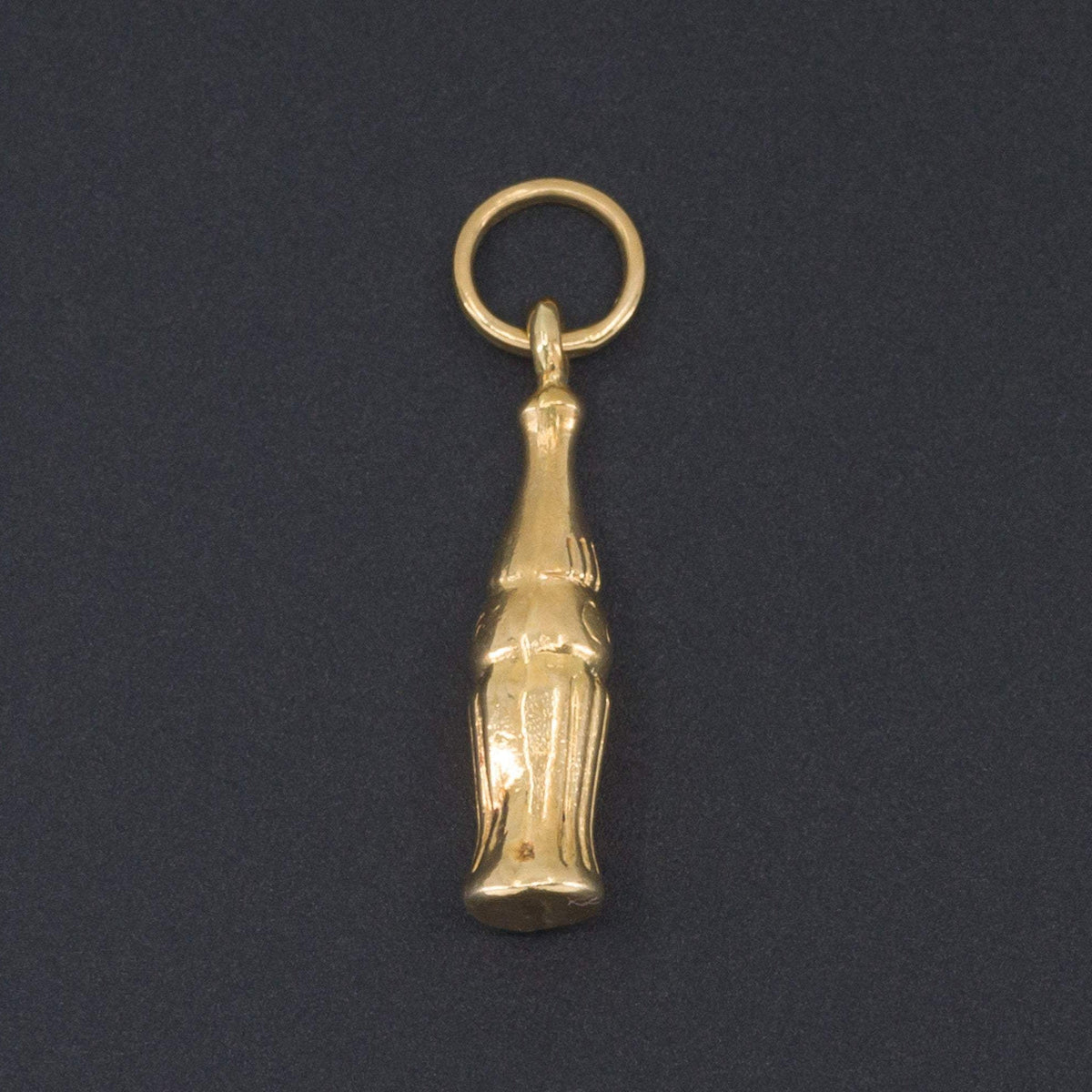 Cola Bottle Charm | 14k Gold Cola Bottle Charm - Trademark Antiques
