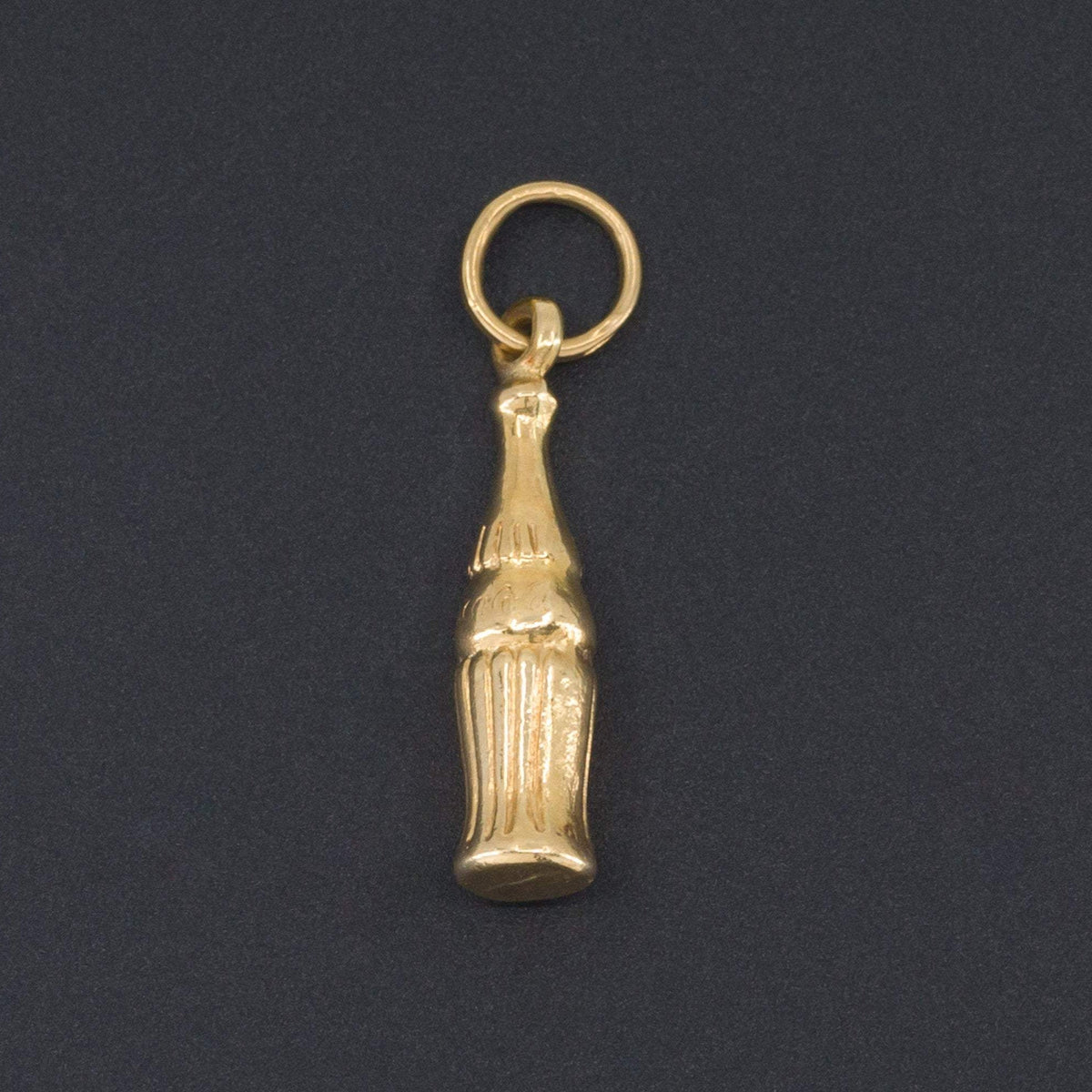 Cola Bottle Charm | 14k Gold Cola Bottle Charm - Trademark Antiques