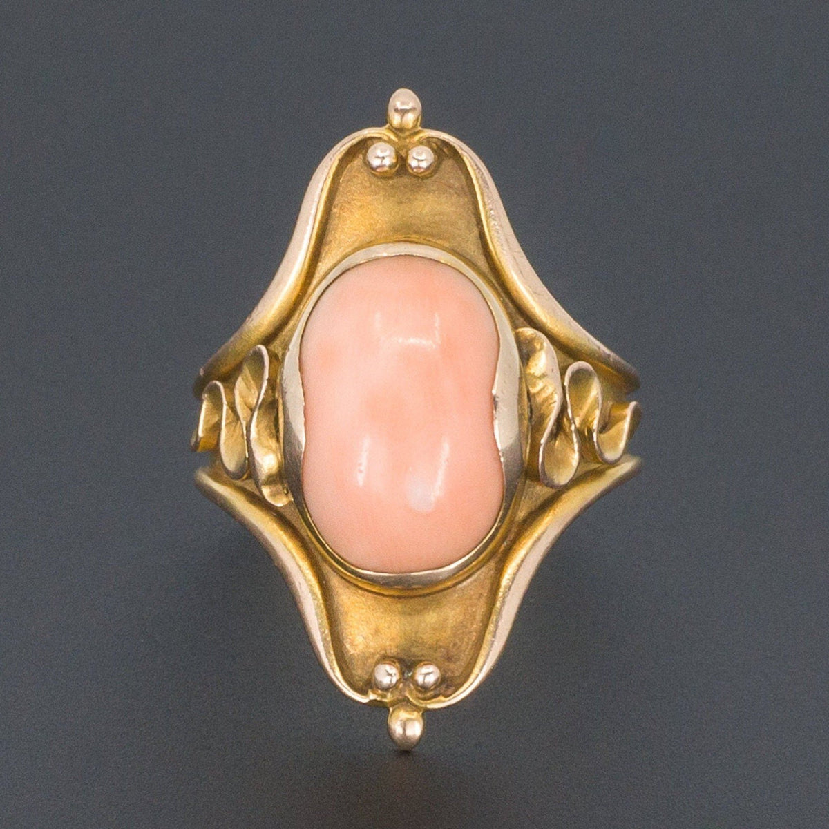 Coral Ring | Antique Coral Ring - Trademark Antiques