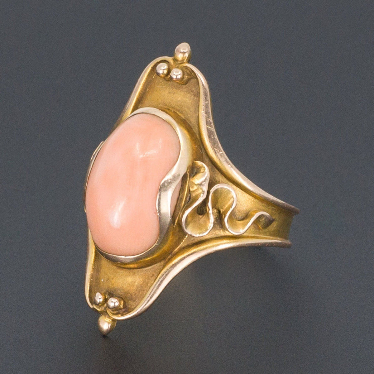 Coral Ring | Antique Coral Ring - Trademark Antiques