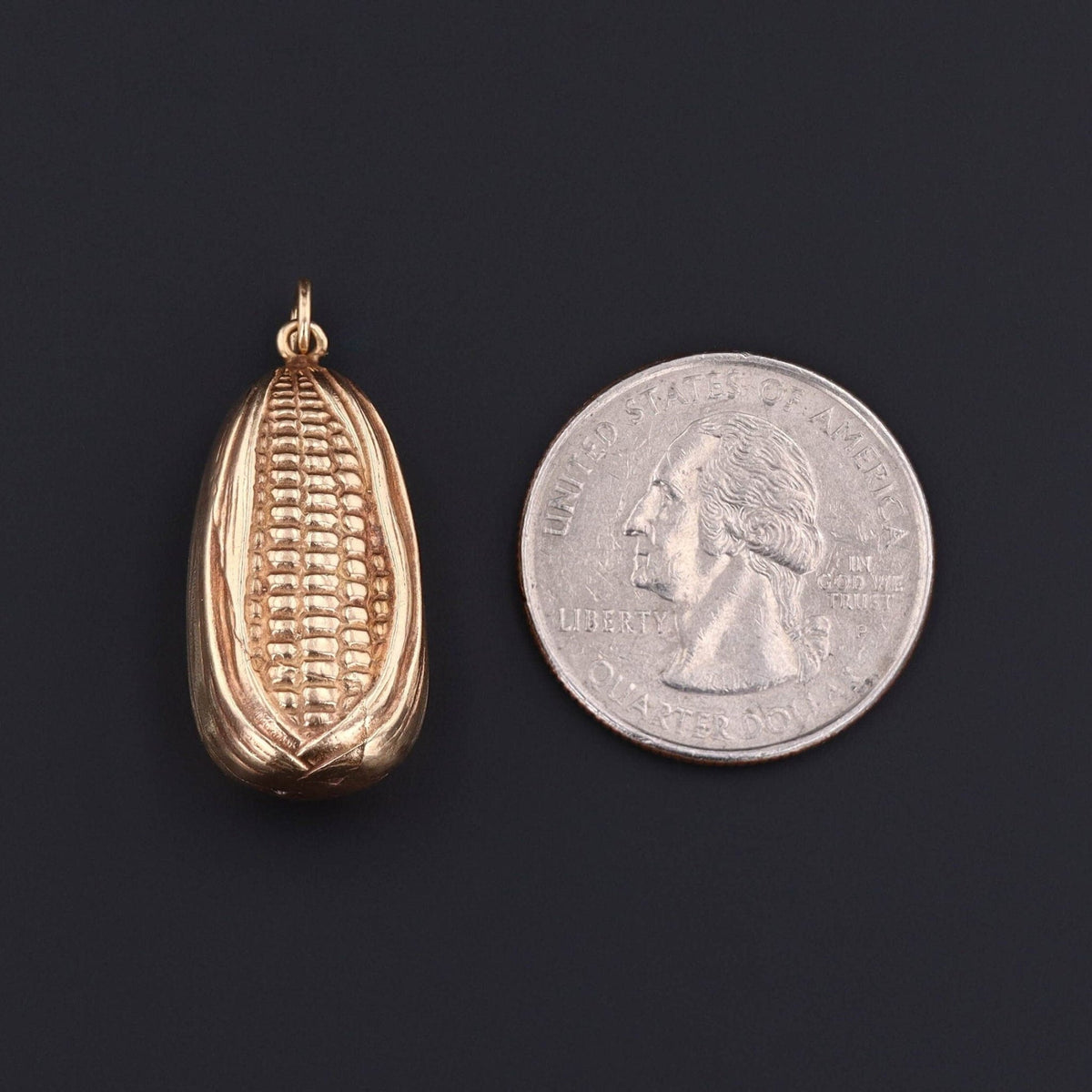 Corn Pendant | Ear of Corn Pendant - Trademark Antiques