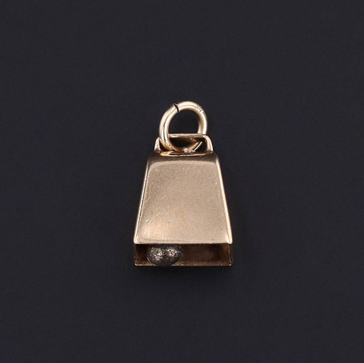 Cowbell Charm | Bell Pendant - Trademark Antiques