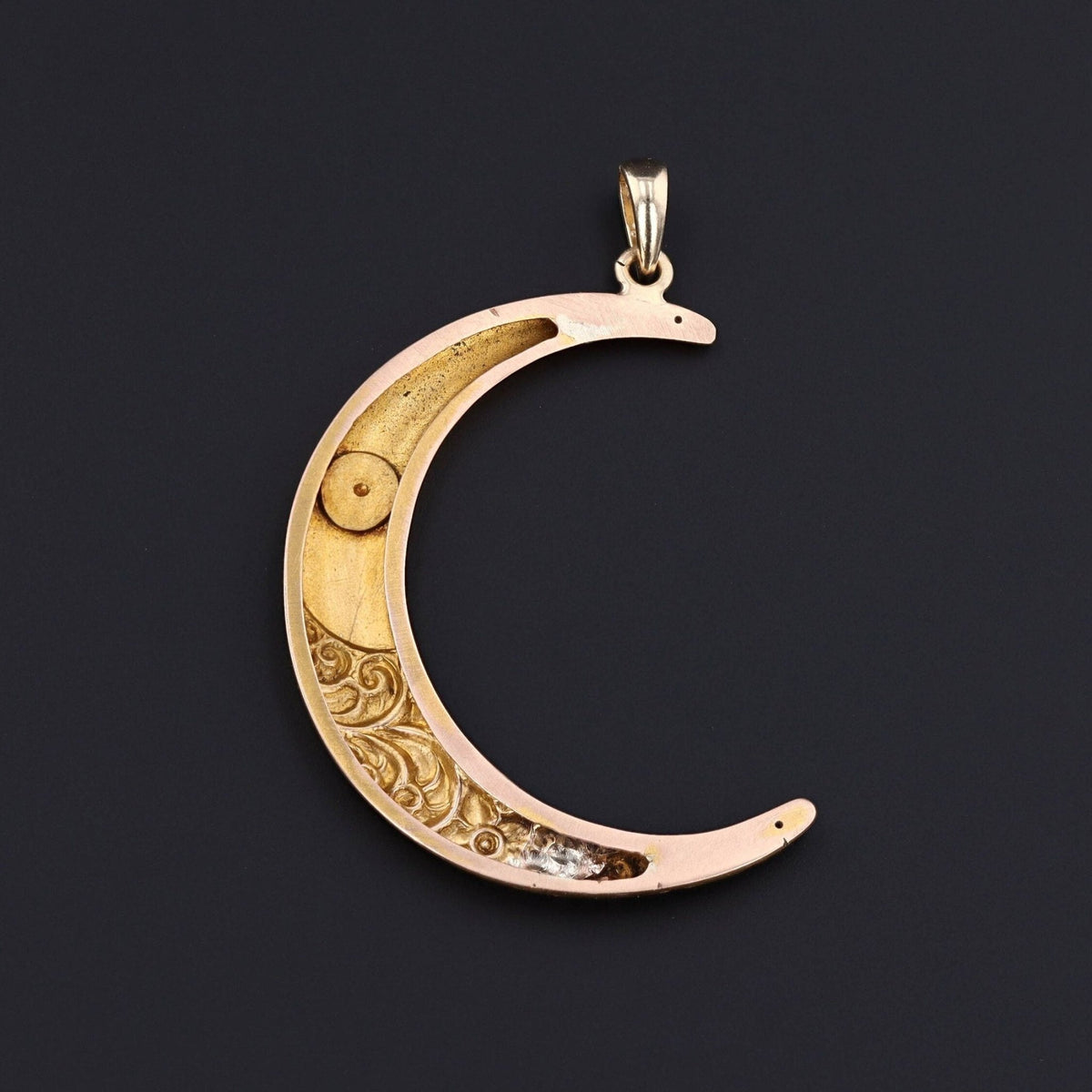 Crescent Moon Pendant | Antique Crescent - Trademark Antiques