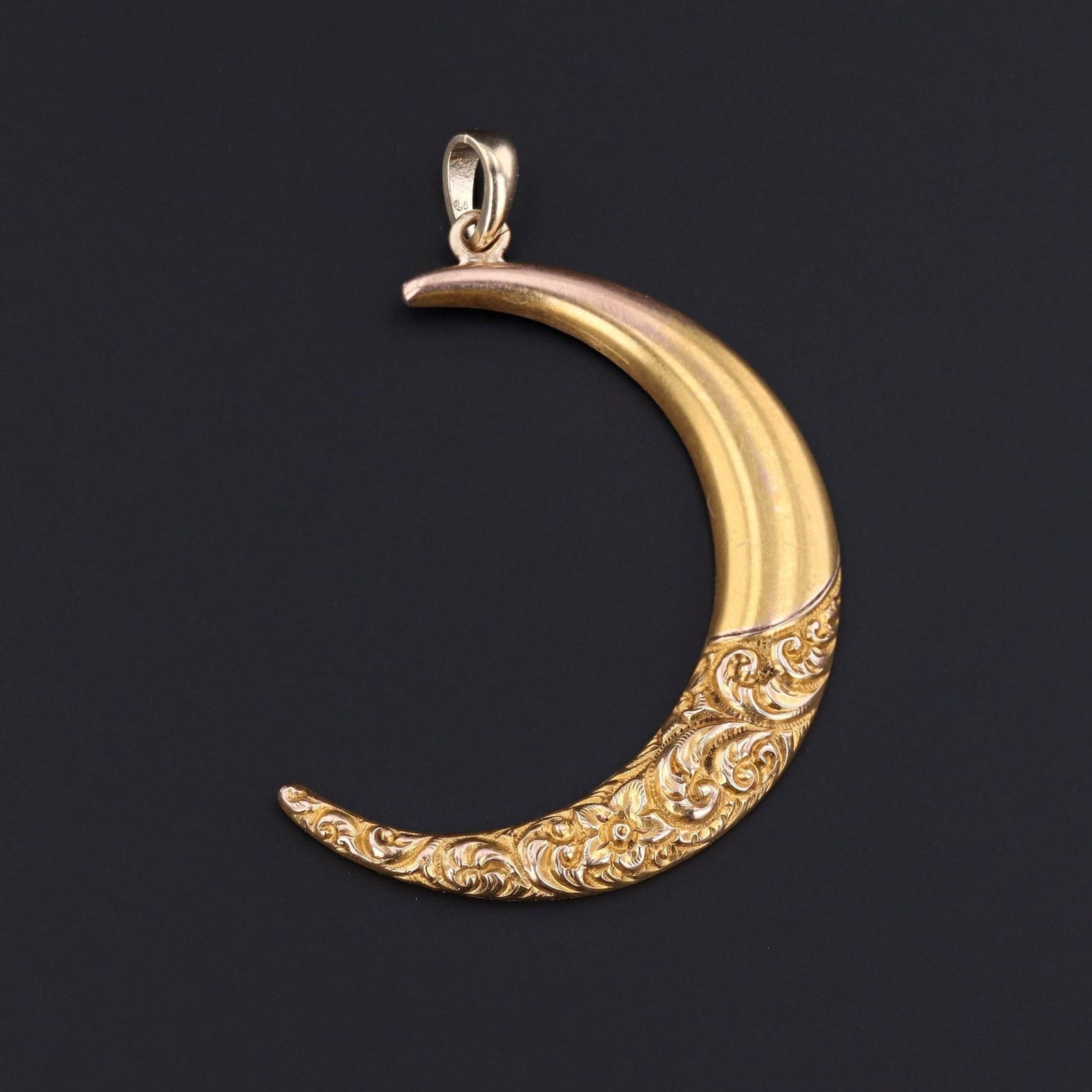 Crescent Moon Pendant | Antique Crescent - Trademark Antiques