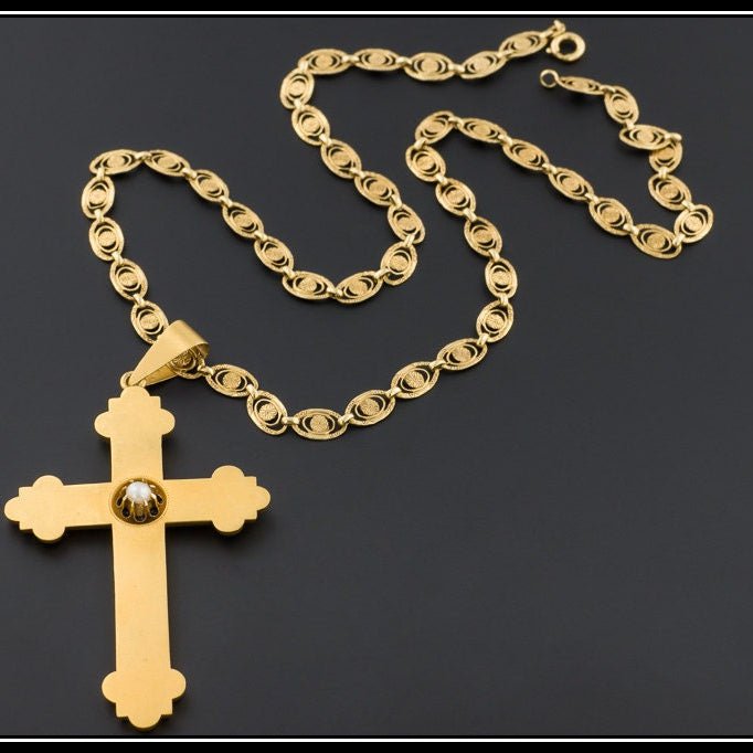 Cross Pendant | Antique Cross Pendant - Trademark Antiques