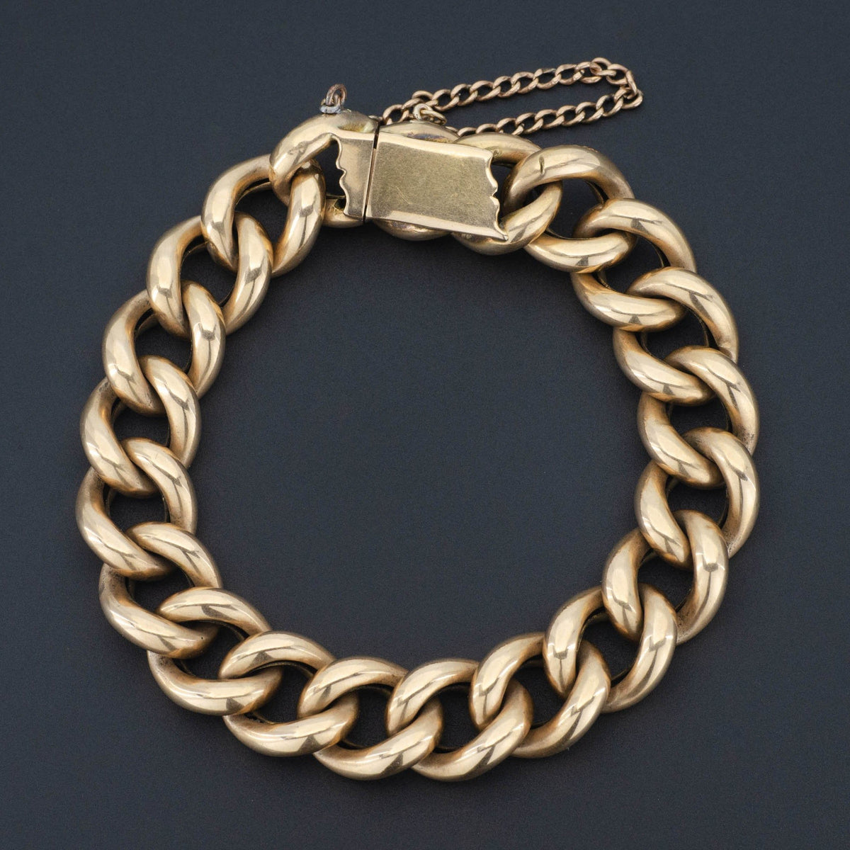 Curb Link Bracelet | 15ct Gold Curb Link Bracelet - Trademark Antiques