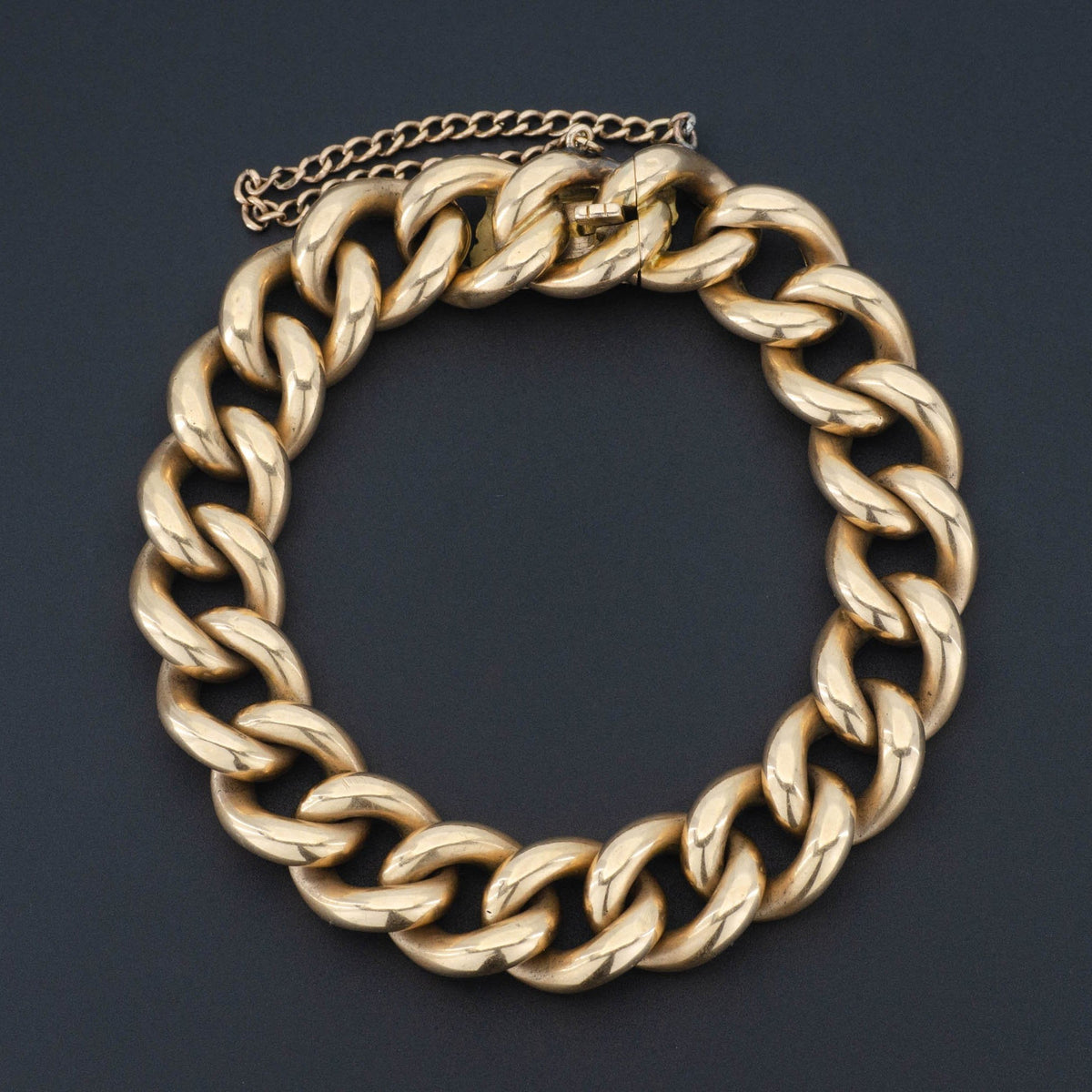 Curb Link Bracelet | 15ct Gold Curb Link Bracelet - Trademark Antiques