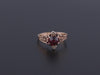 Antique Garnet and Pearl Ring of 10k Gold