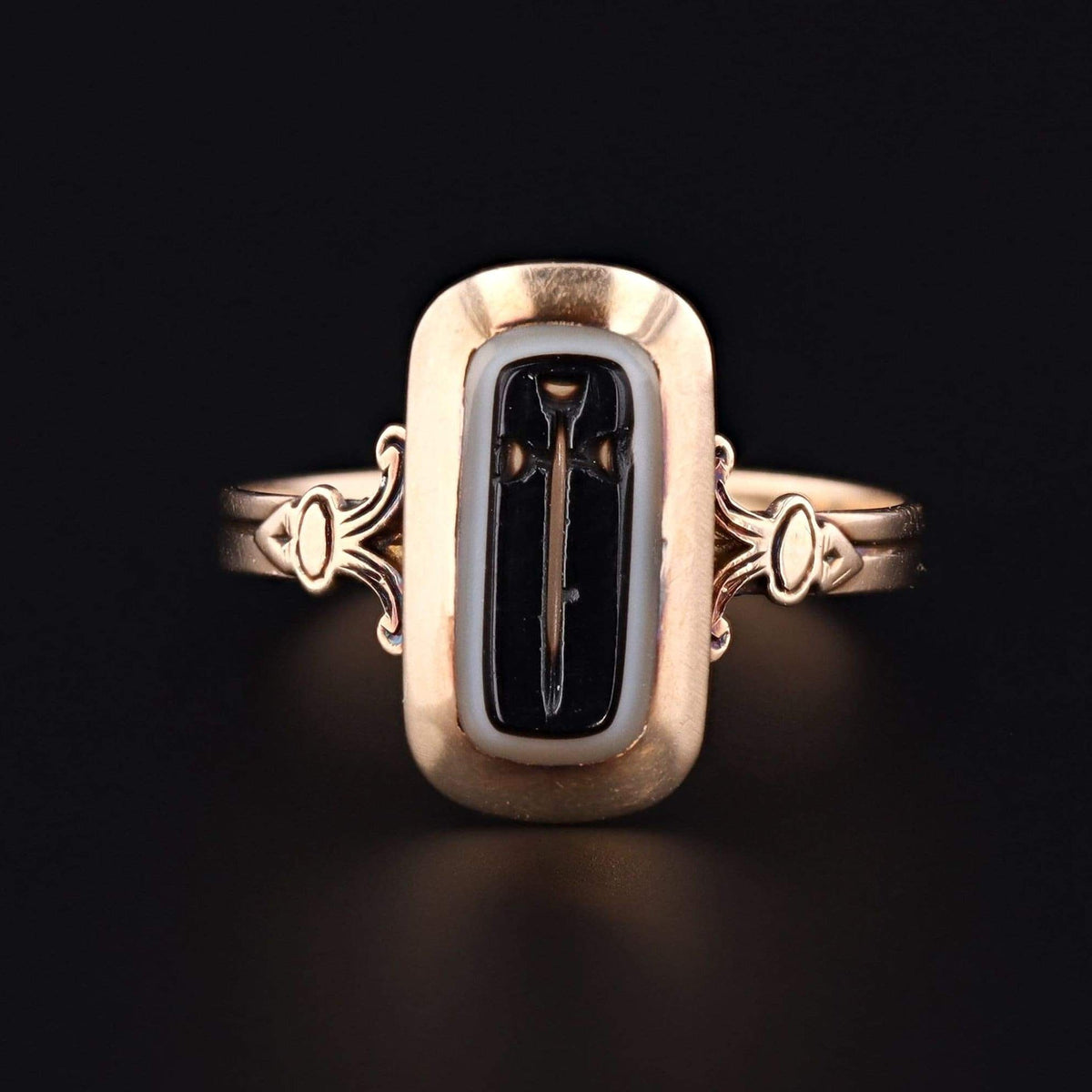 Dagger Ring | Intaglio Ring - Trademark Antiques