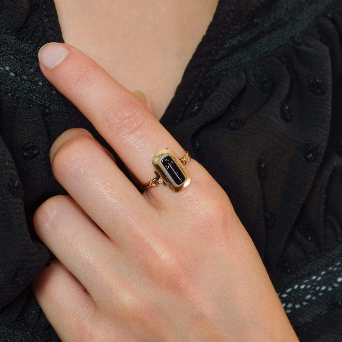 Dagger Ring | Intaglio Ring - Trademark Antiques