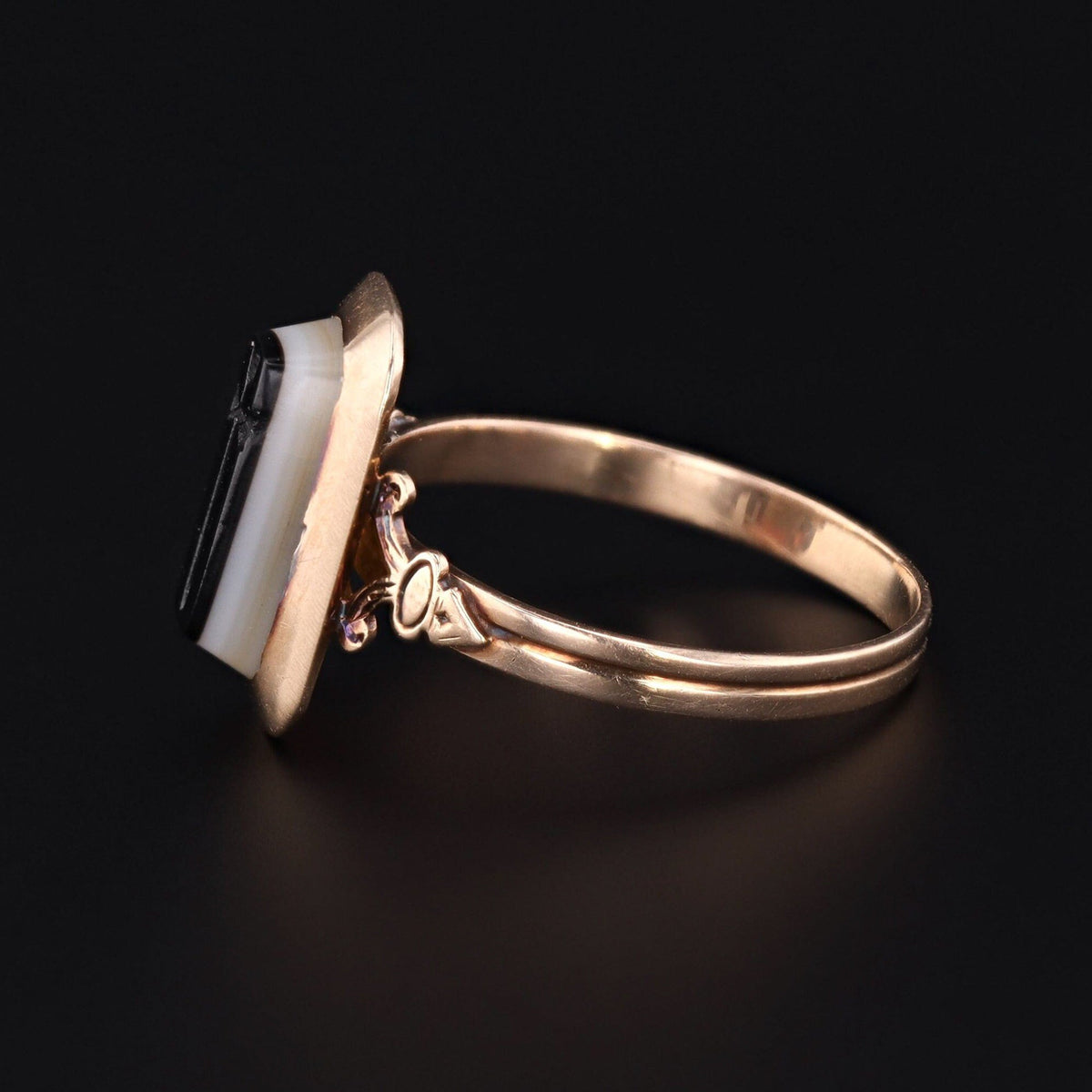 Dagger Ring | Intaglio Ring - Trademark Antiques