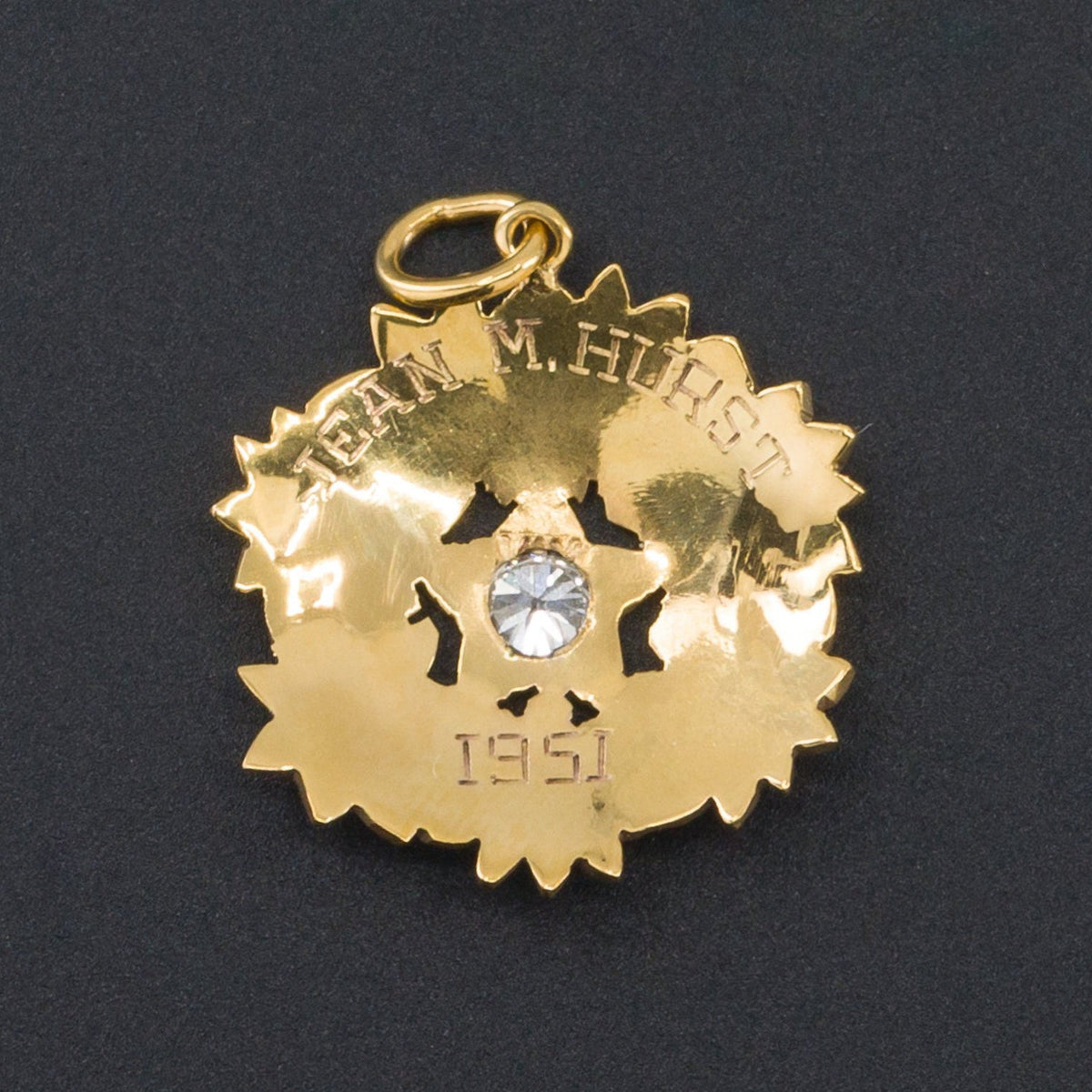 Daisy Pendant | Enamel &amp; Diamond Flower Pendant - Trademark Antiques
