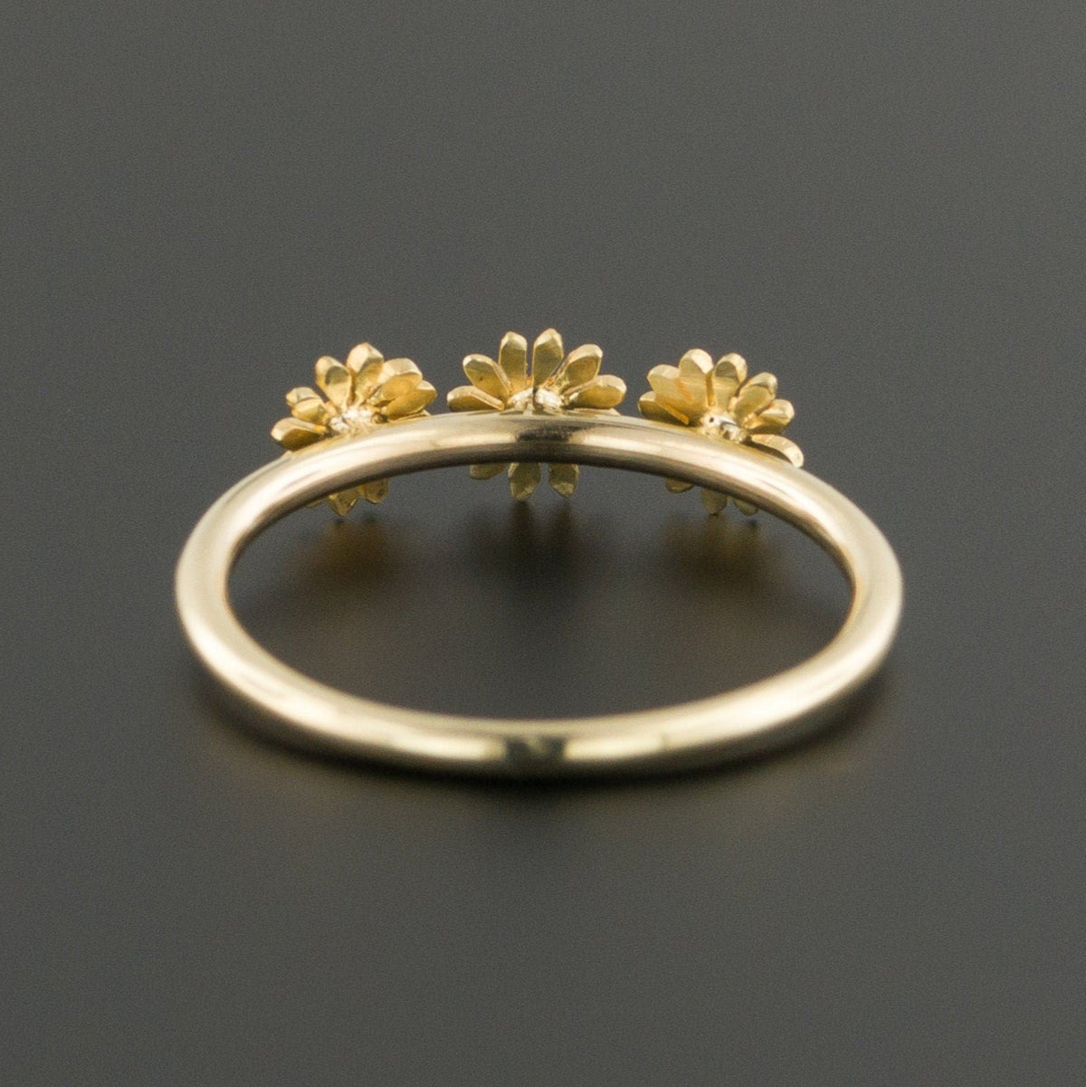 Daisy Ring | Enamel Flower Ring - Trademark Antiques