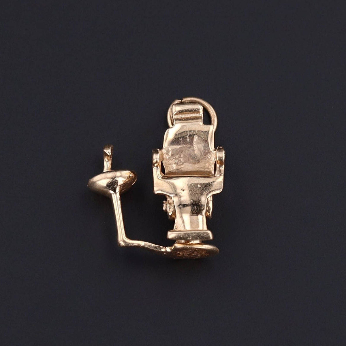 Dental Chair Charm | 14k Gold Charm - Trademark Antiques