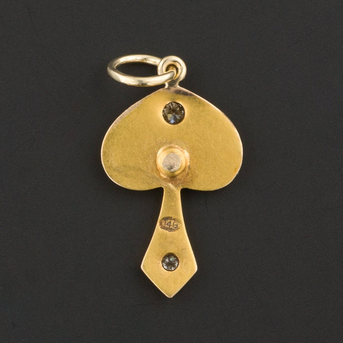 Diamond Charm | 14k Gold Charm - Trademark Antiques