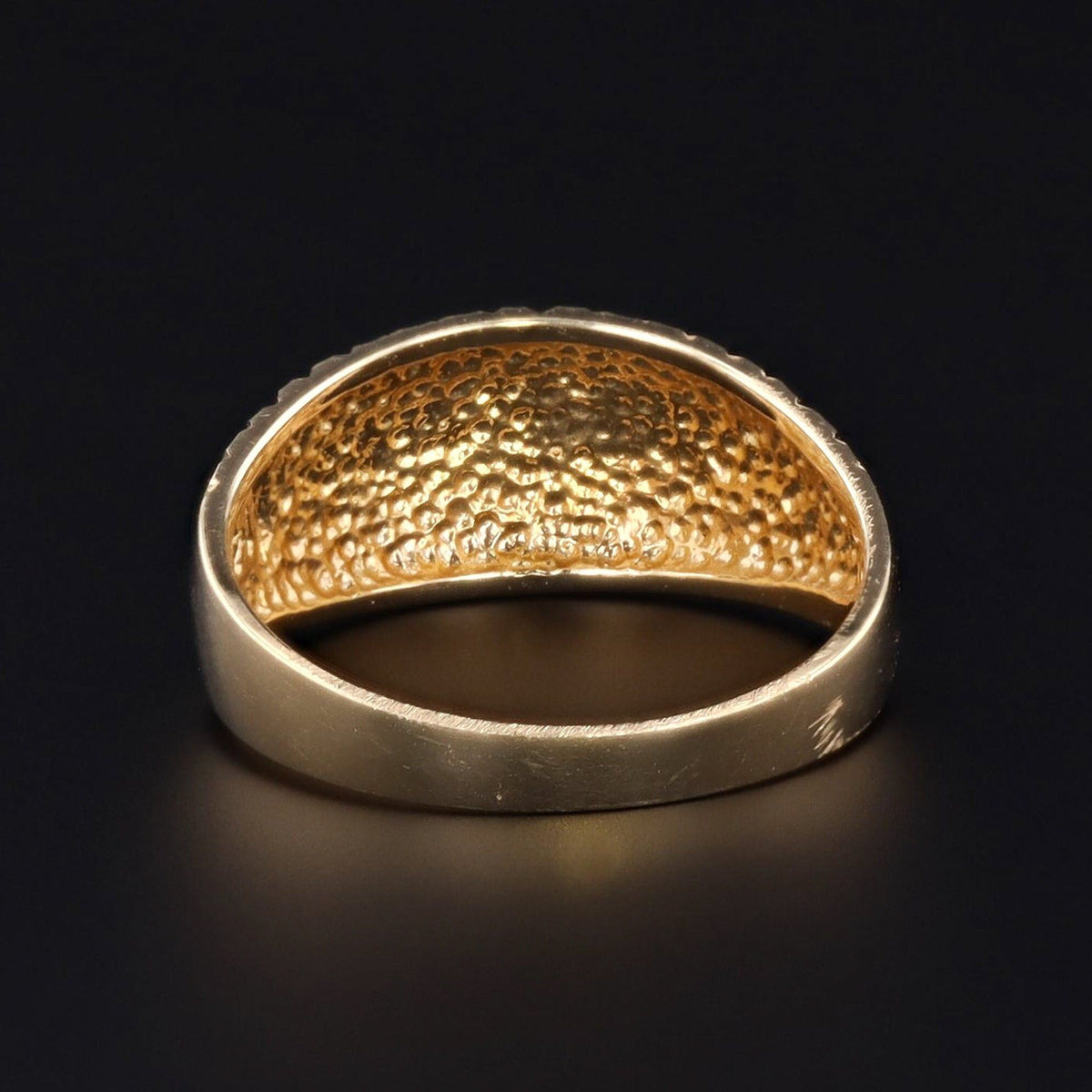 Diamond Cut Gold Ring | 14k Gold Ring - Trademark Antiques