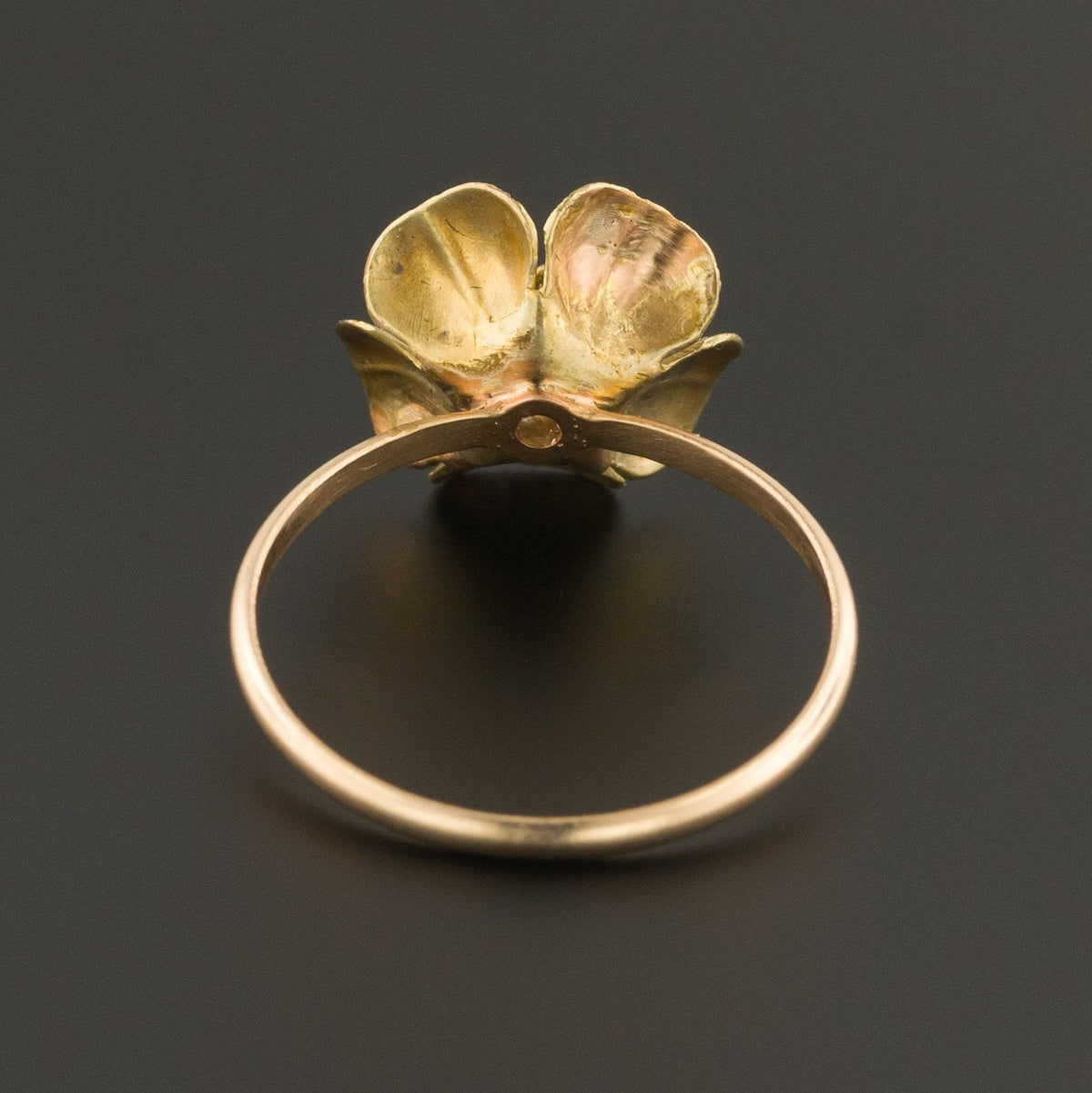 Diamond Flower Ring | Gold Flower Ring - Trademark Antiques