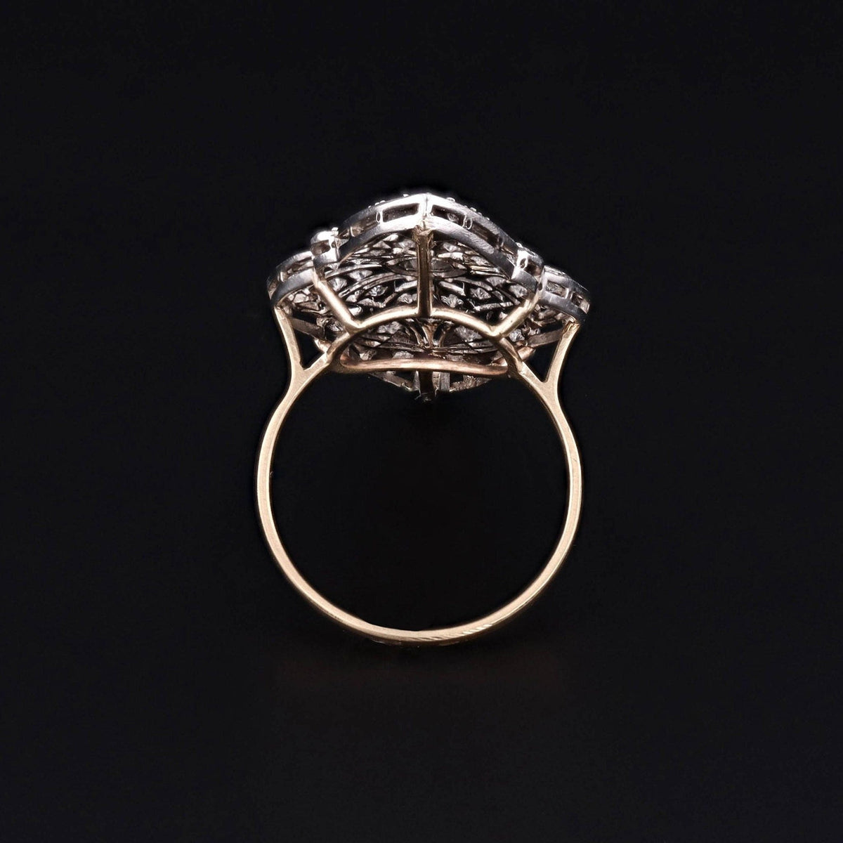 Diamond Ring | Antique Brooch Conversion Ring - Trademark Antiques