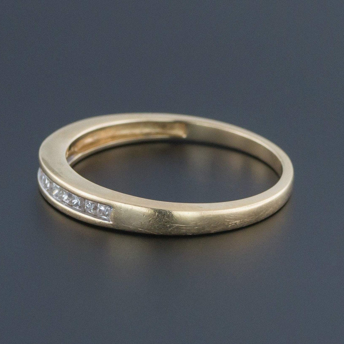 Diamond Wedding Band | Channel Set Diamond Wedding Ring - Trademark Antiques