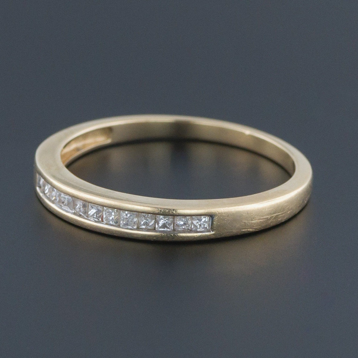 Diamond Wedding Band | Channel Set Diamond Wedding Ring - Trademark Antiques