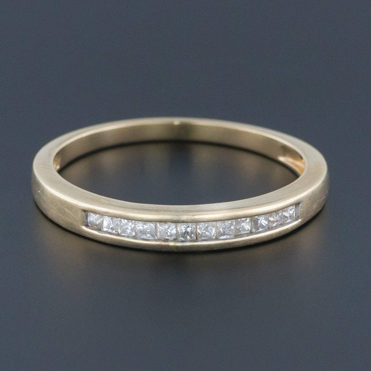 Diamond Wedding Band | Channel Set Diamond Wedding Ring - Trademark Antiques